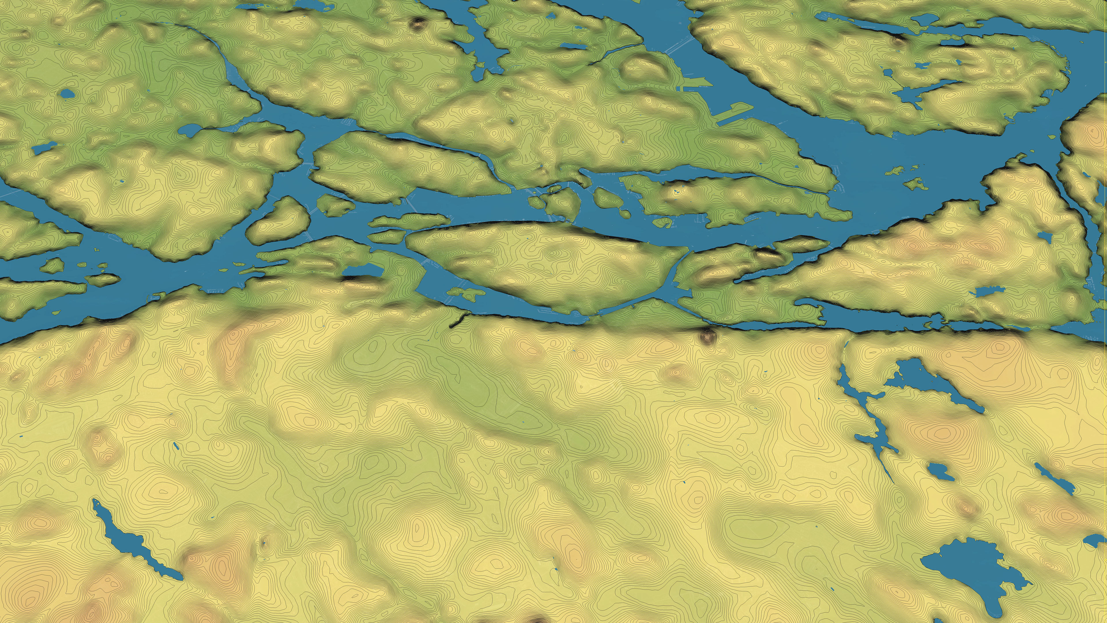 Stockholm - Topography Terrain 3D City 3D Model Collection_51