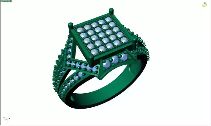 Jewelry 3D Models with render and 3dm  stl - R-3894