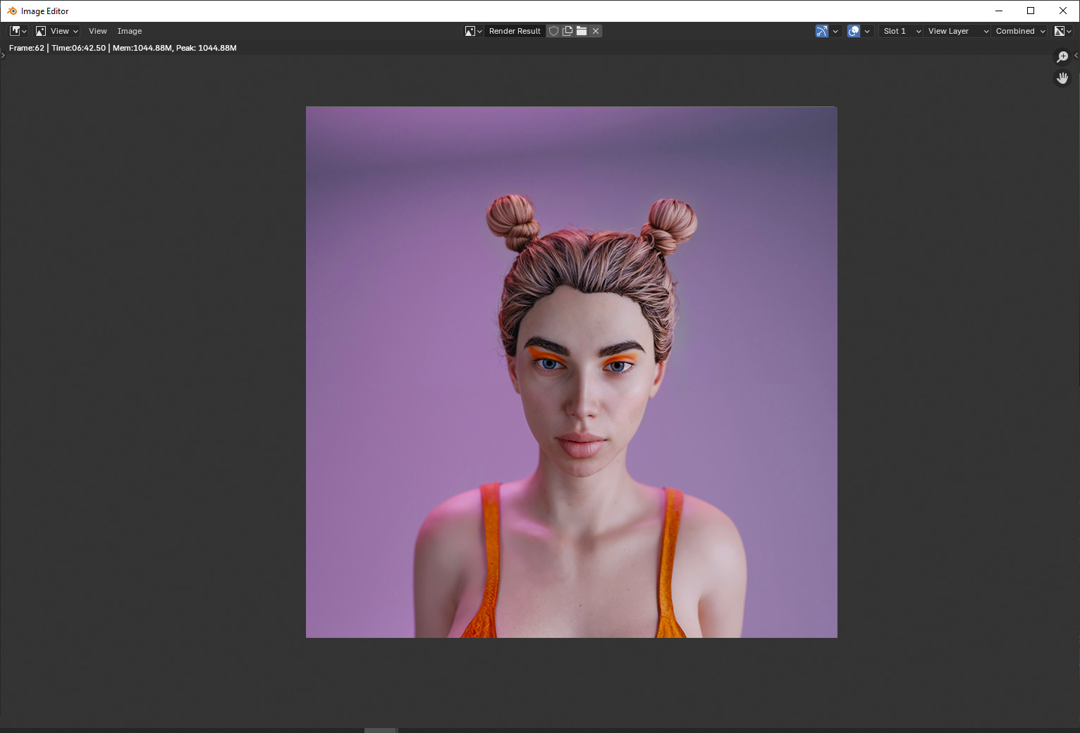 Milana - Realistic Female Character Low-poly 3D model_4