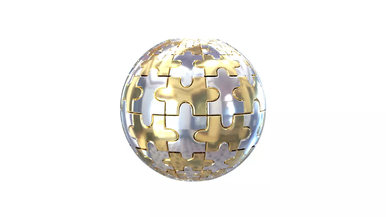 Jigsaw Sphere Free 3D print model_0