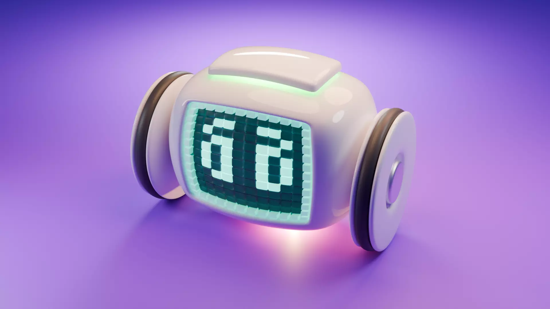 Cute-Robot Low-poly 3D model_0