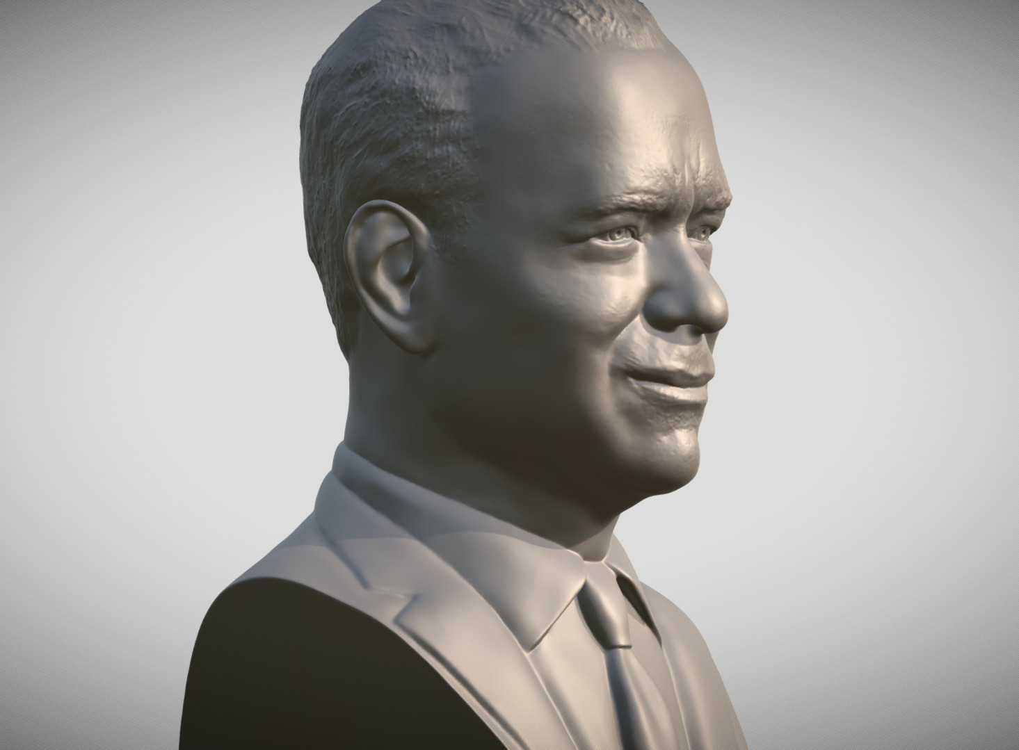 Tom Hanks bust 3D print model_8