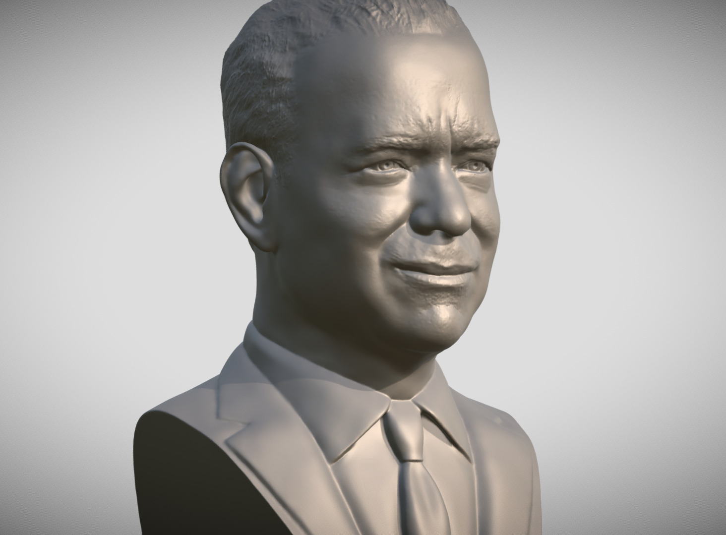 Tom Hanks bust 3D print model_9