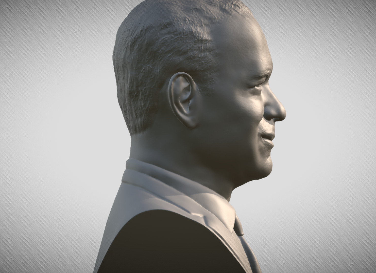 Tom Hanks bust 3D print model_7