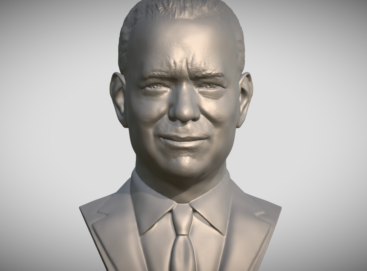 Tom Hanks bust 3D print model_1