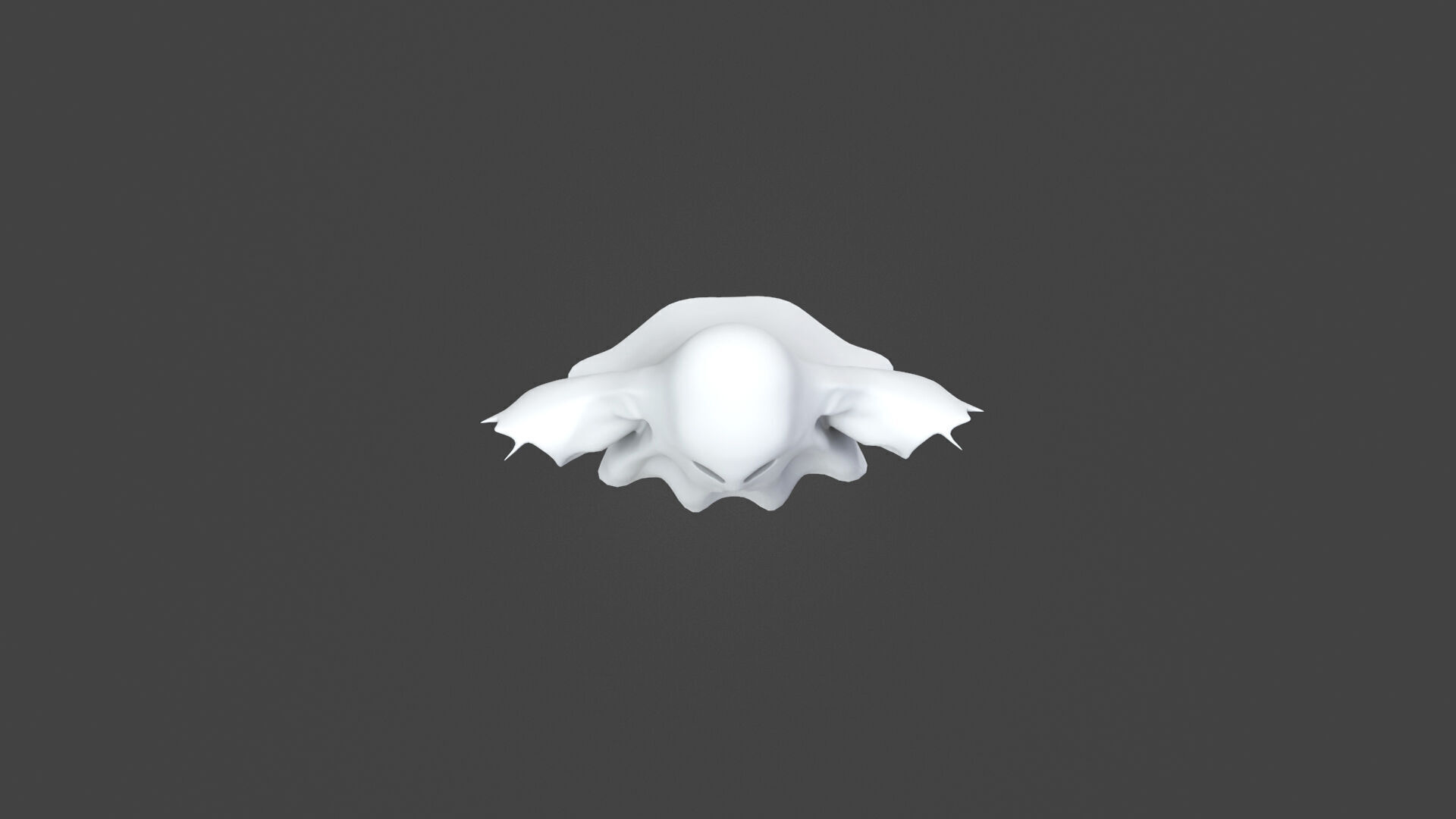 Low-Poly Ghost Low-poly 3D model_11