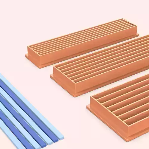 3D Stripe Cutter Set  3 mm 5 mm 7 mm Cake  Clay Tool