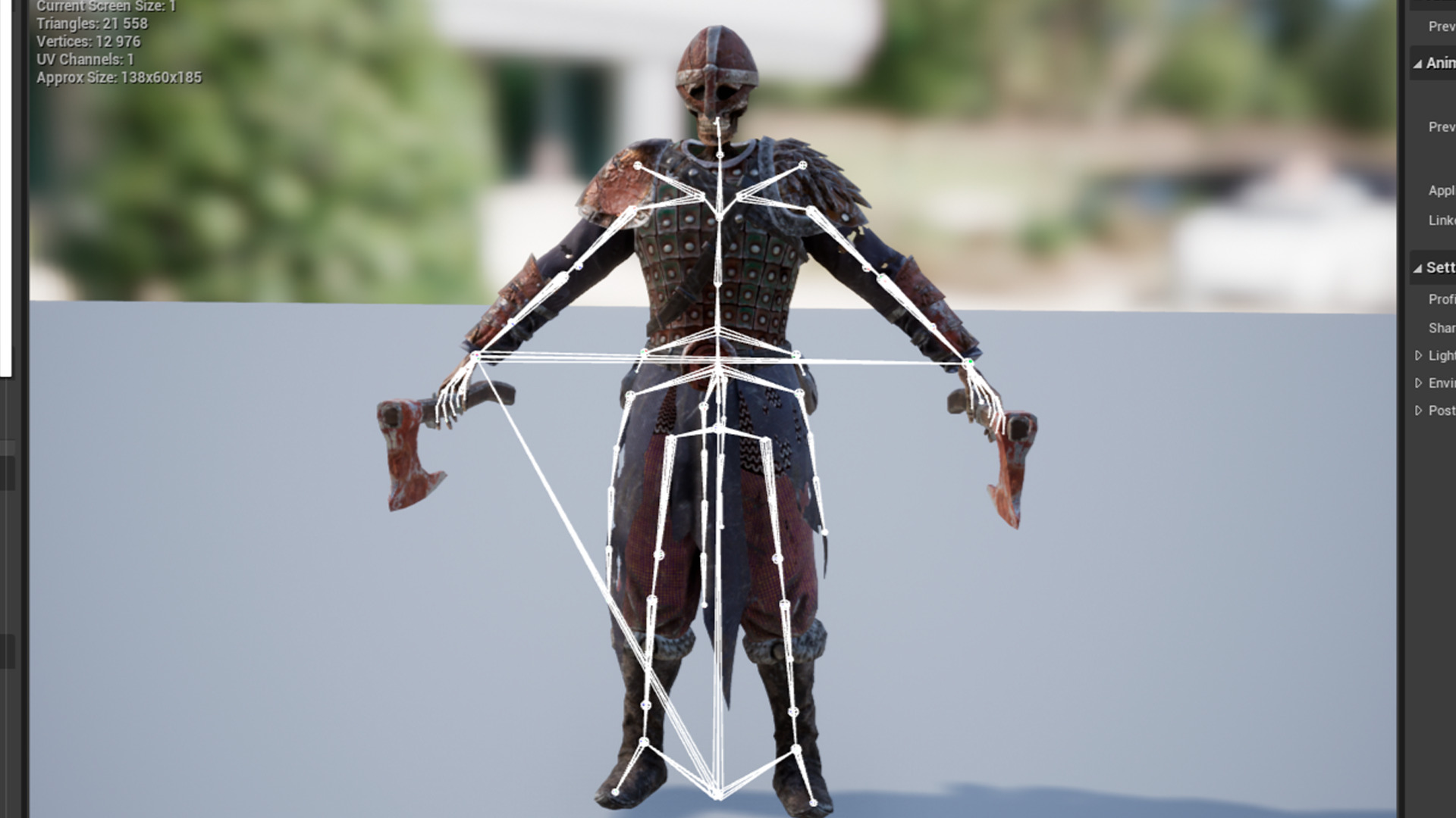 VIKING SKELETON 2  Low-poly 3D model_14