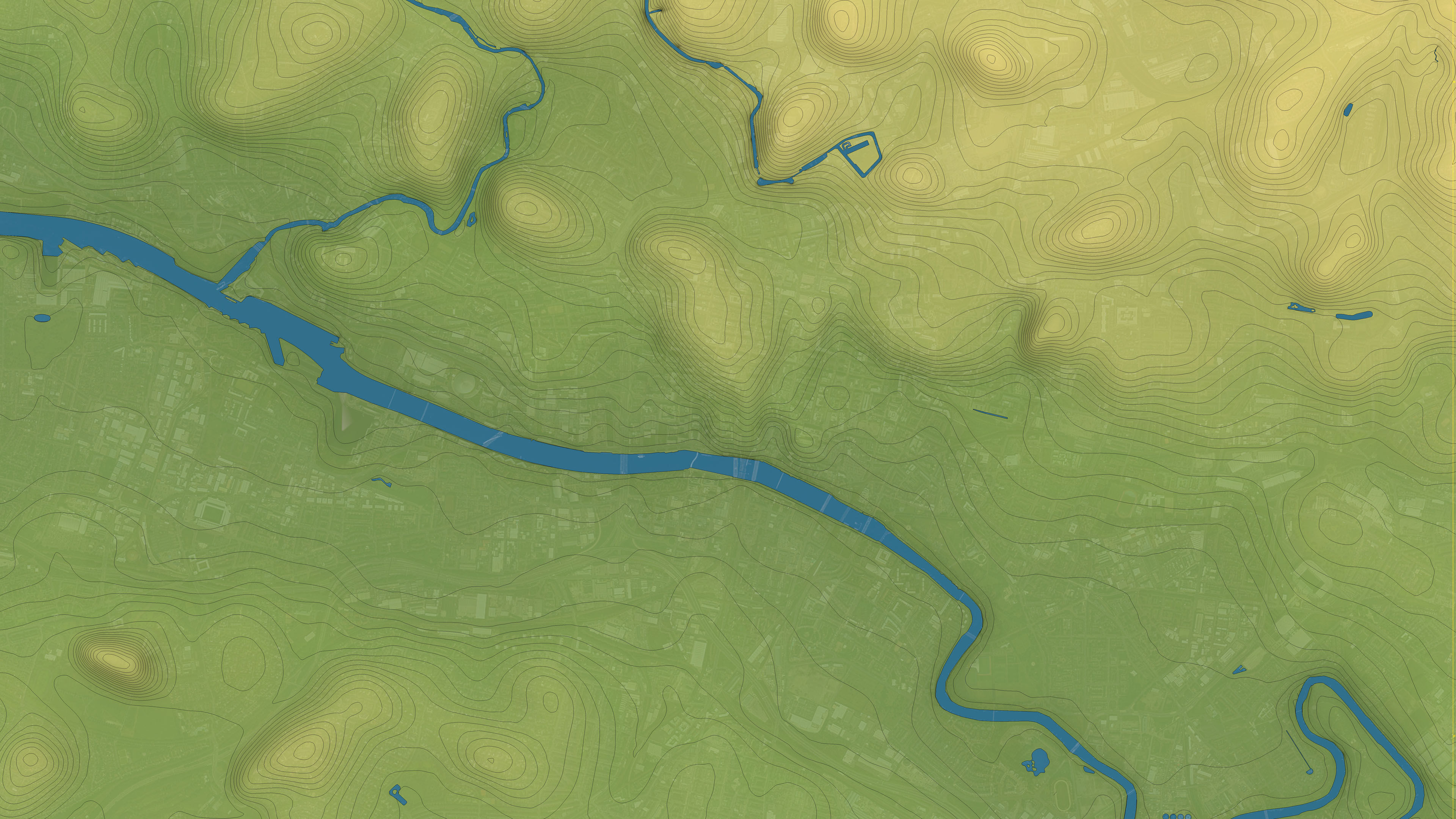 Glasgow - Topography Terrain Low-poly 3D model_30