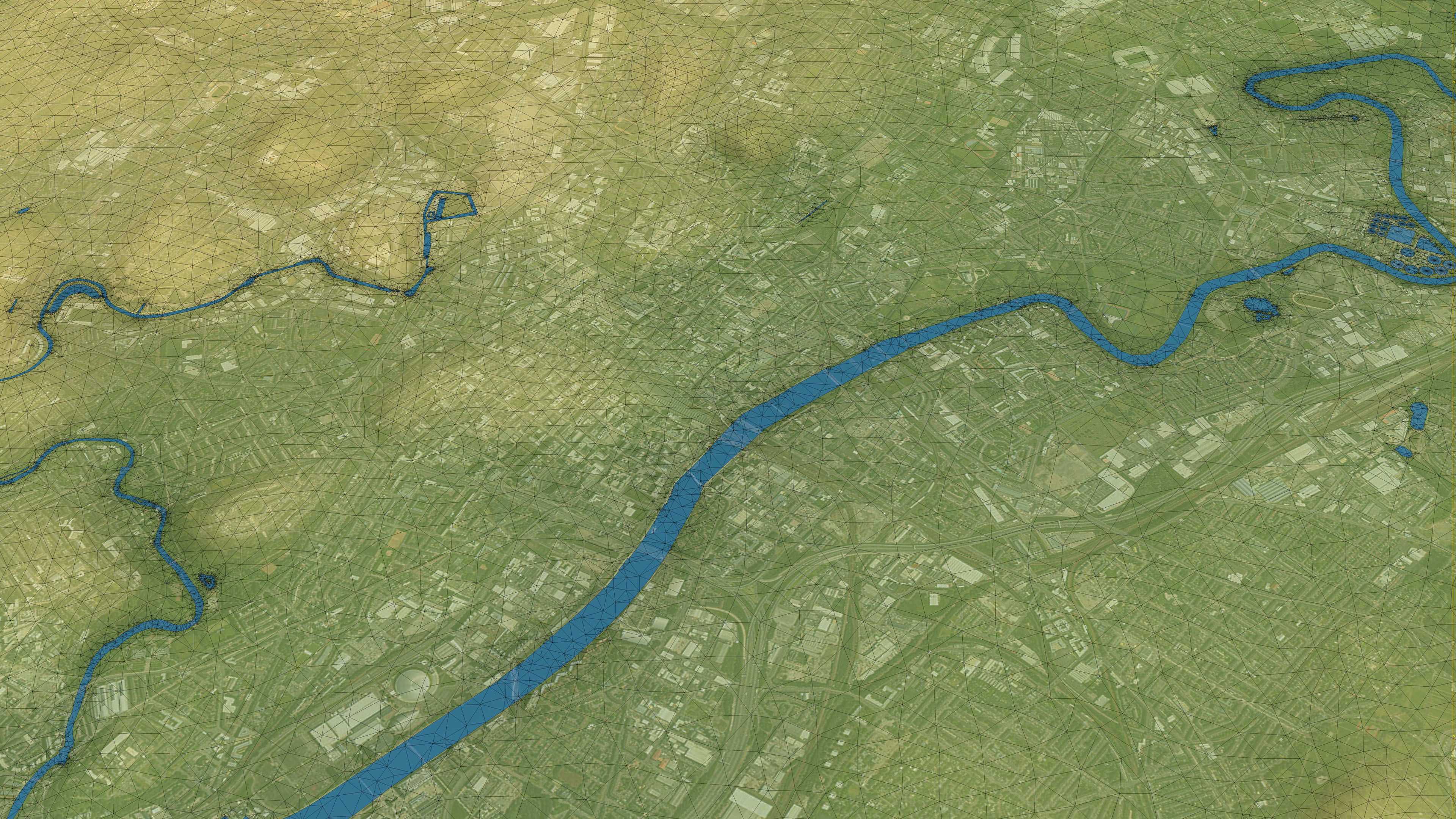 Glasgow - Topography Terrain Low-poly 3D model_14