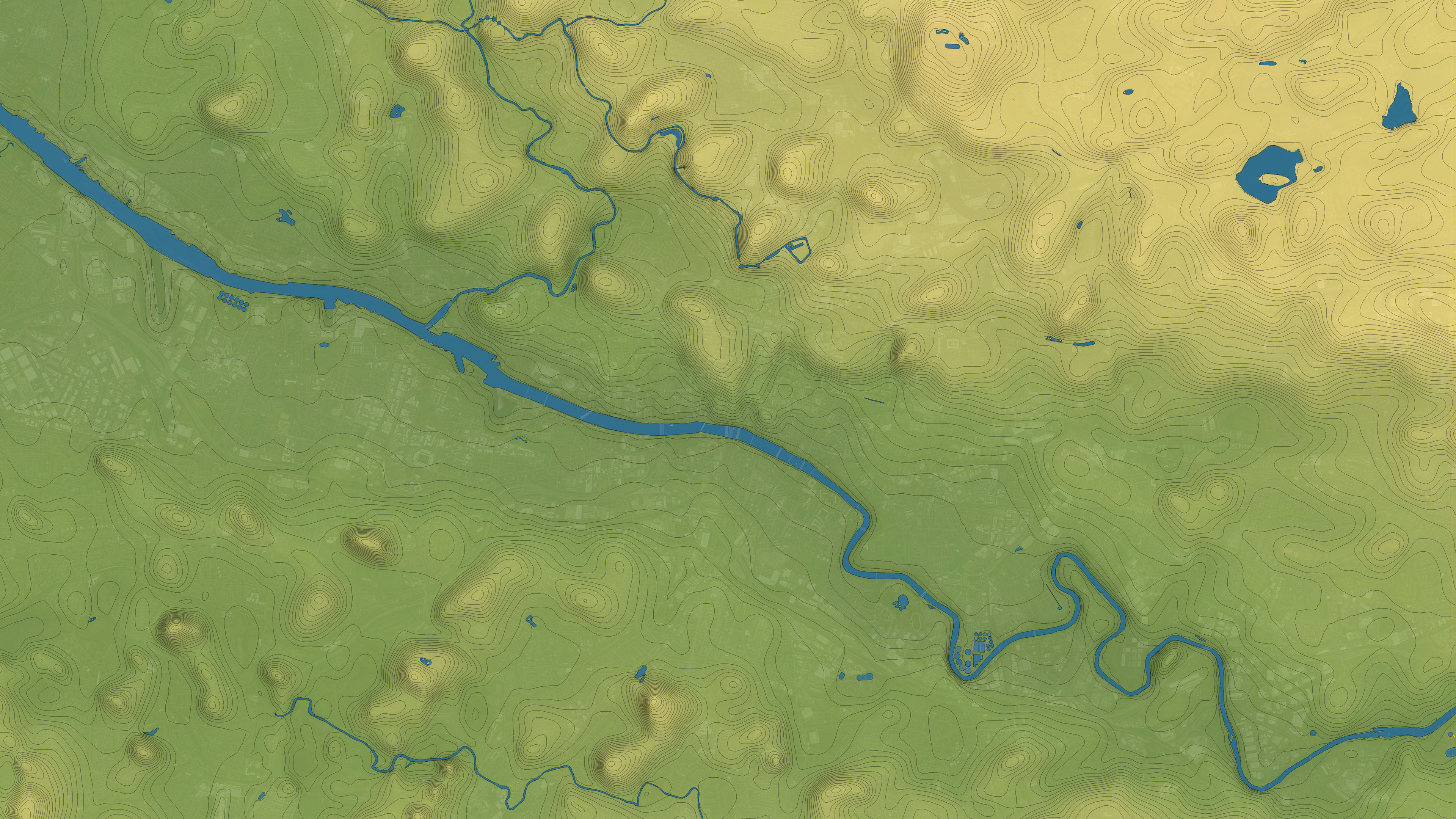 Glasgow - Topography Terrain Low-poly 3D model_33