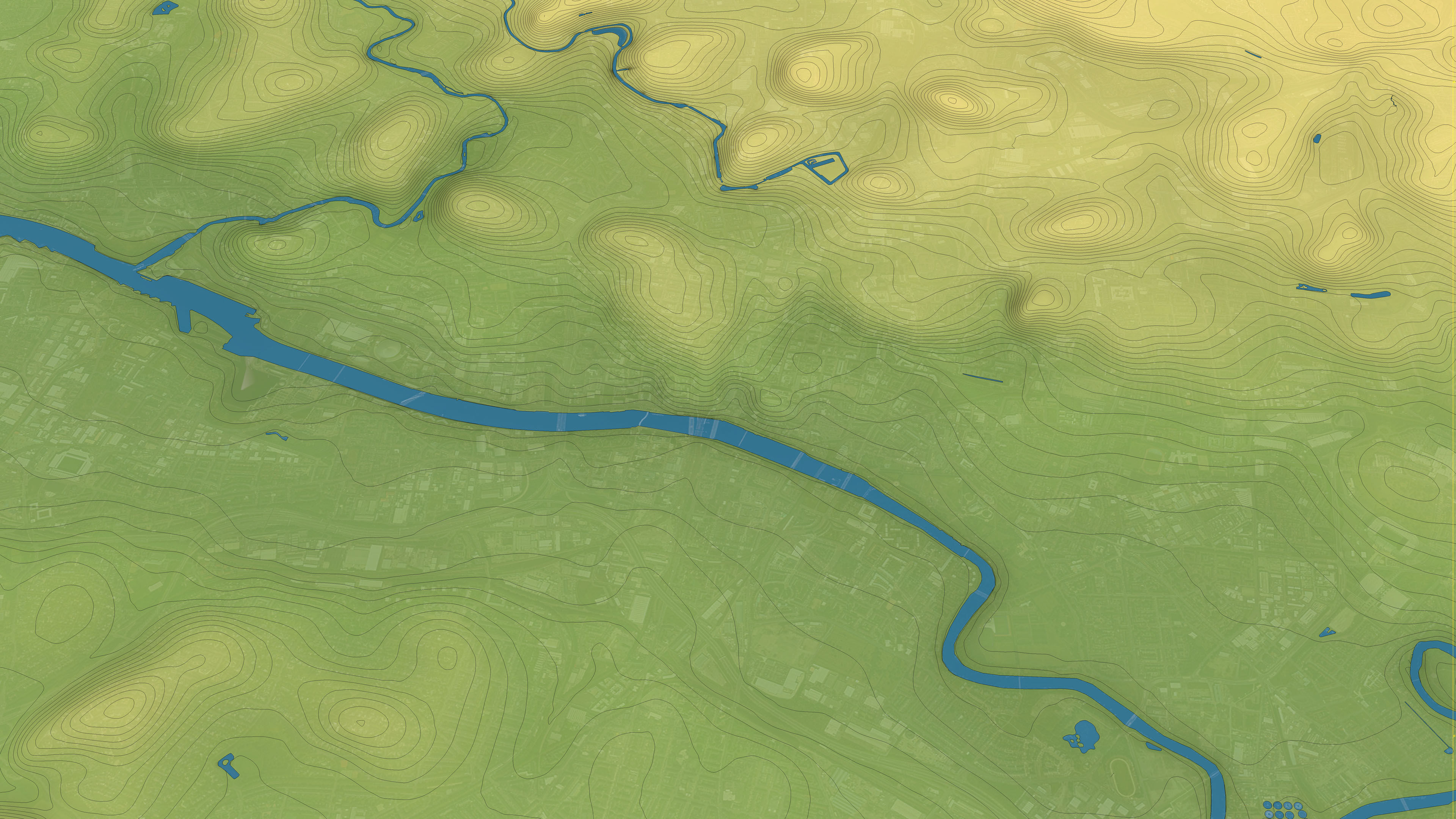 Glasgow - Topography Terrain Low-poly 3D model_12