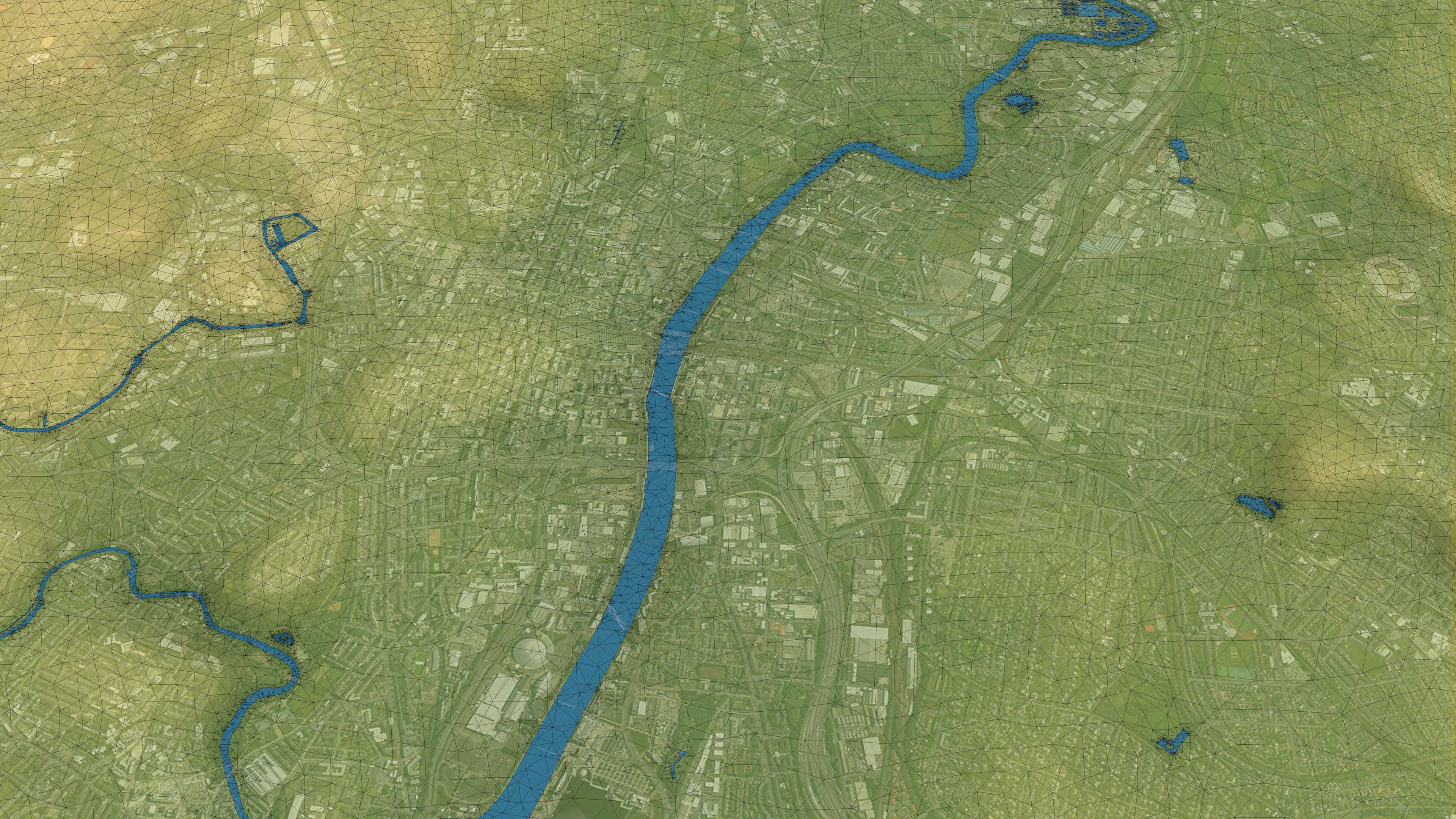 Glasgow - Topography Terrain Low-poly 3D model_17