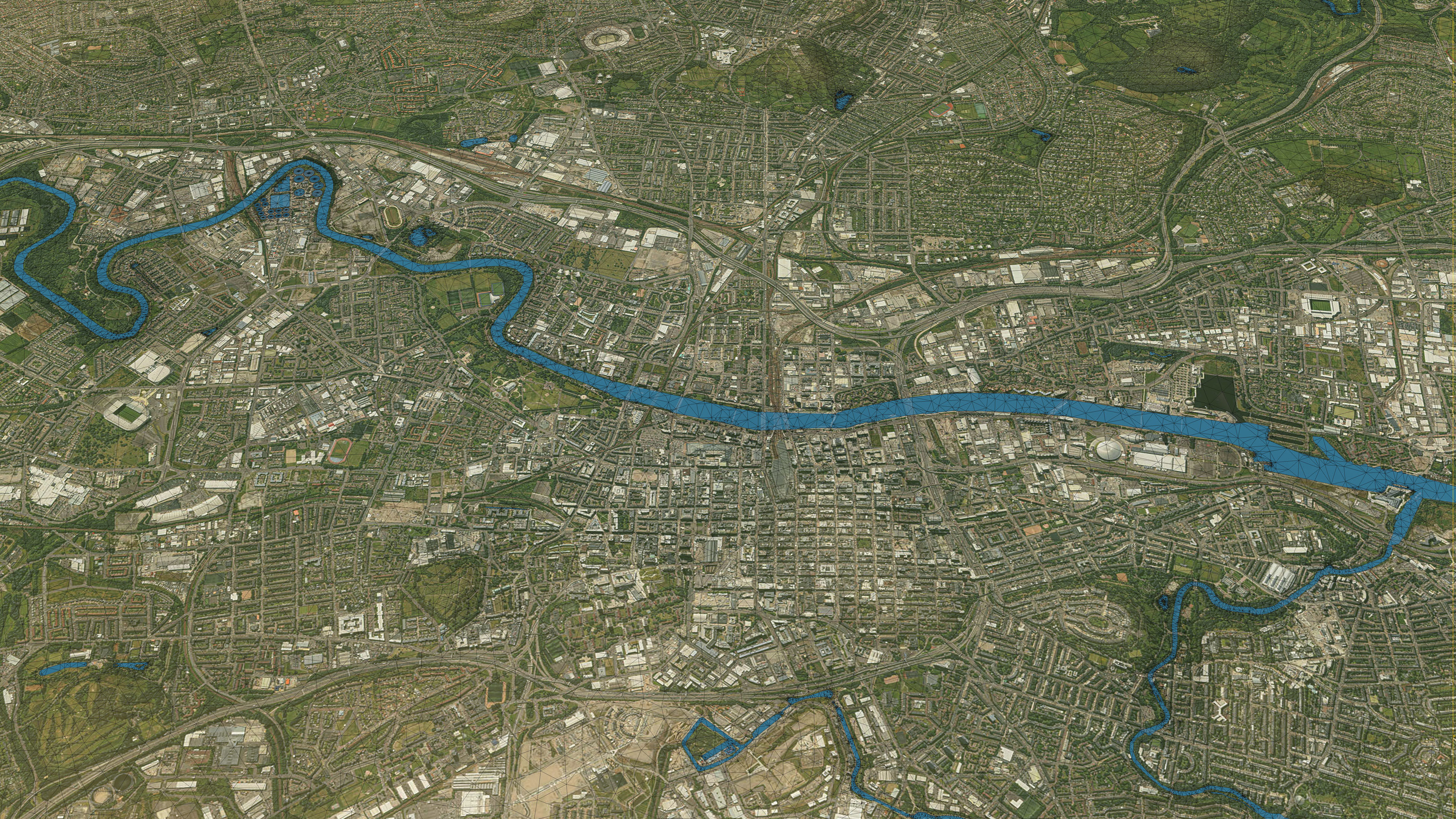 Glasgow - Topography Terrain 3D City 3D Model Collection_18