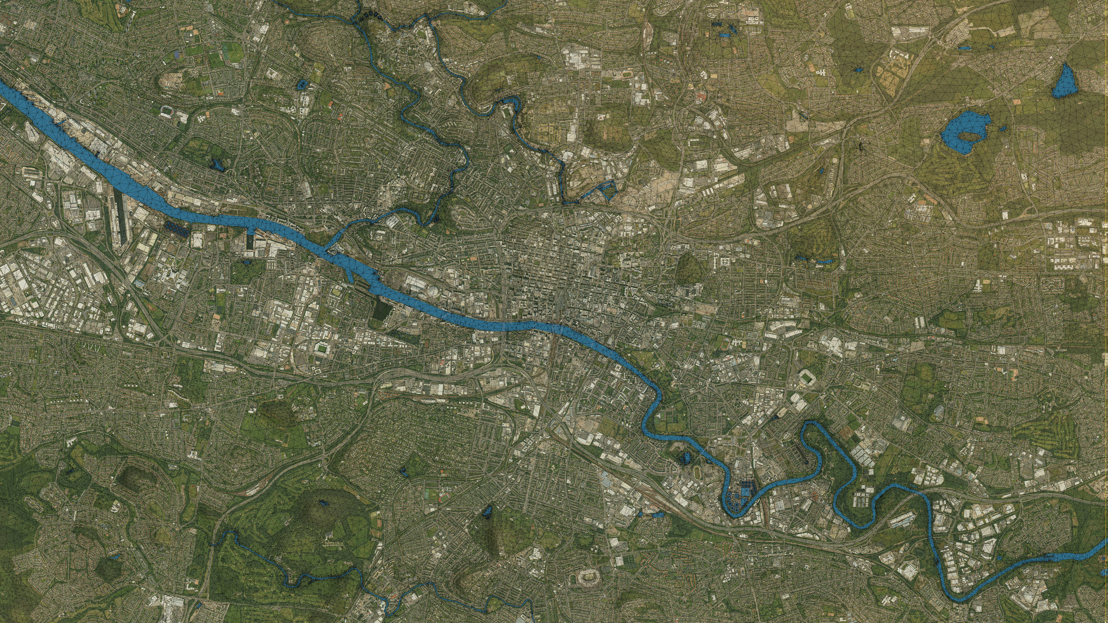 Glasgow - Topography Terrain 3D City 3D Model Collection_30