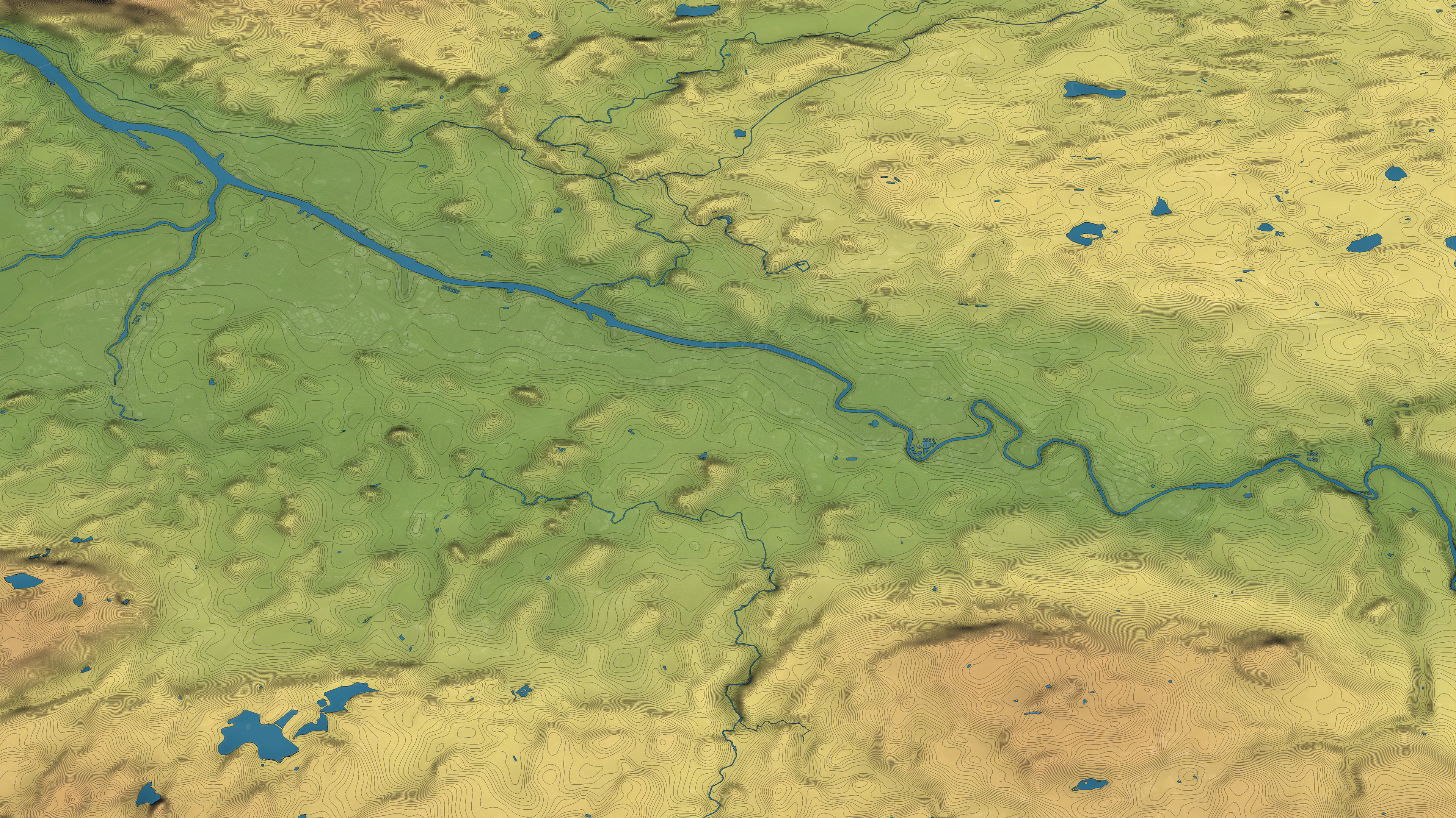 Glasgow - Topography Terrain 3D City 3D Model Collection_37