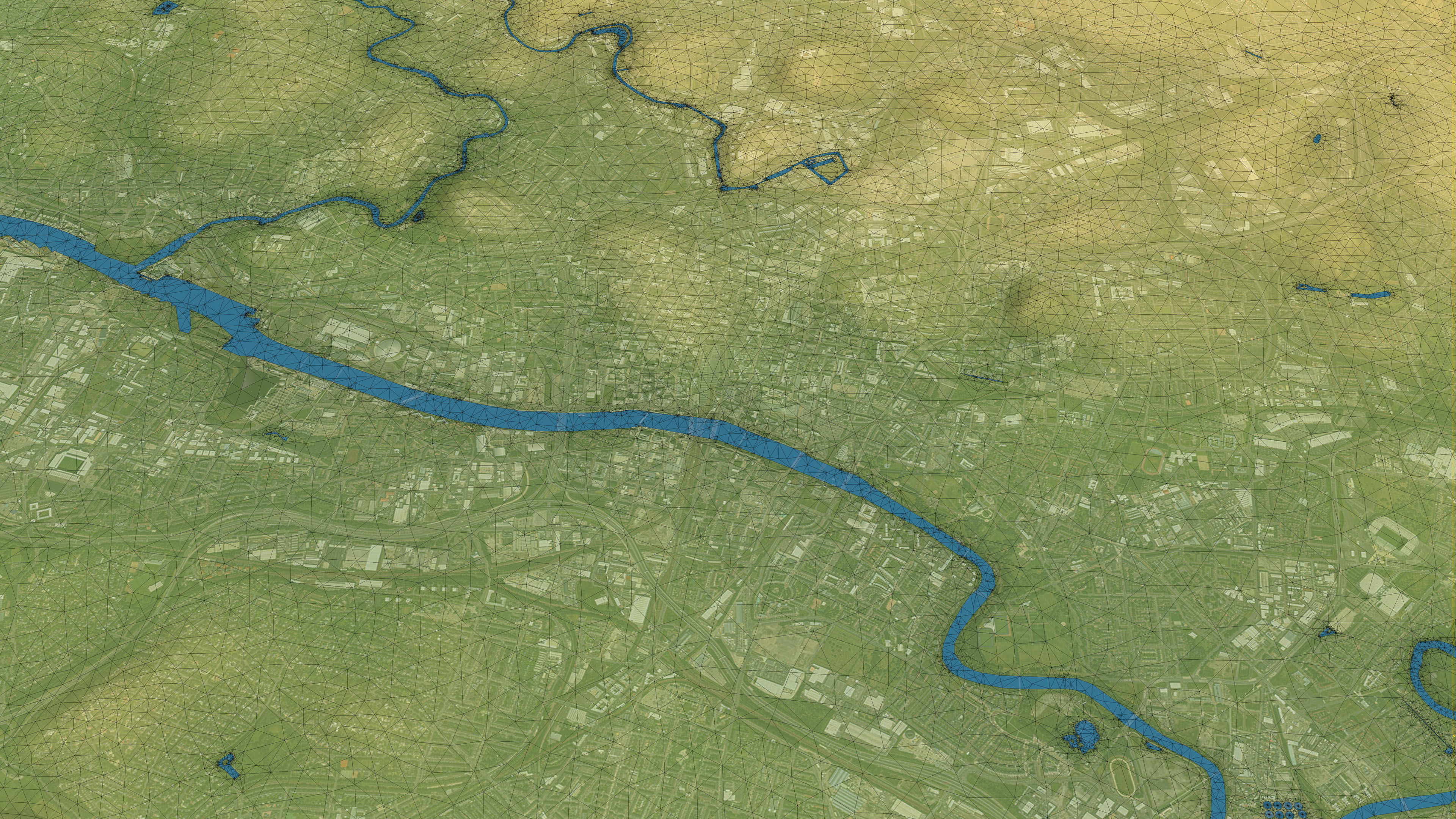 Glasgow - Topography Terrain 3D City 3D Model Collection_3