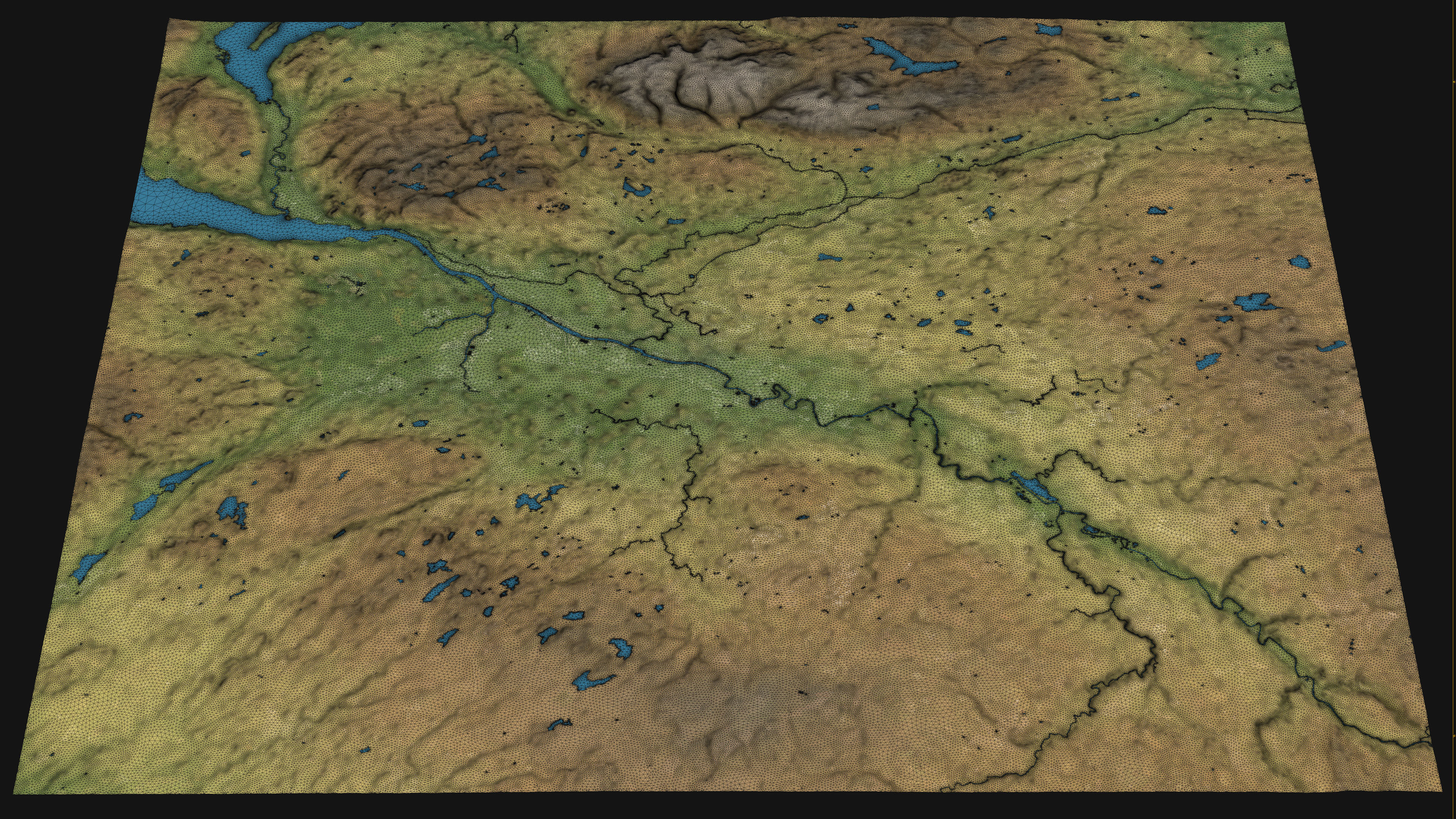 Glasgow - Topography Terrain 3D City 3D Model Collection_43
