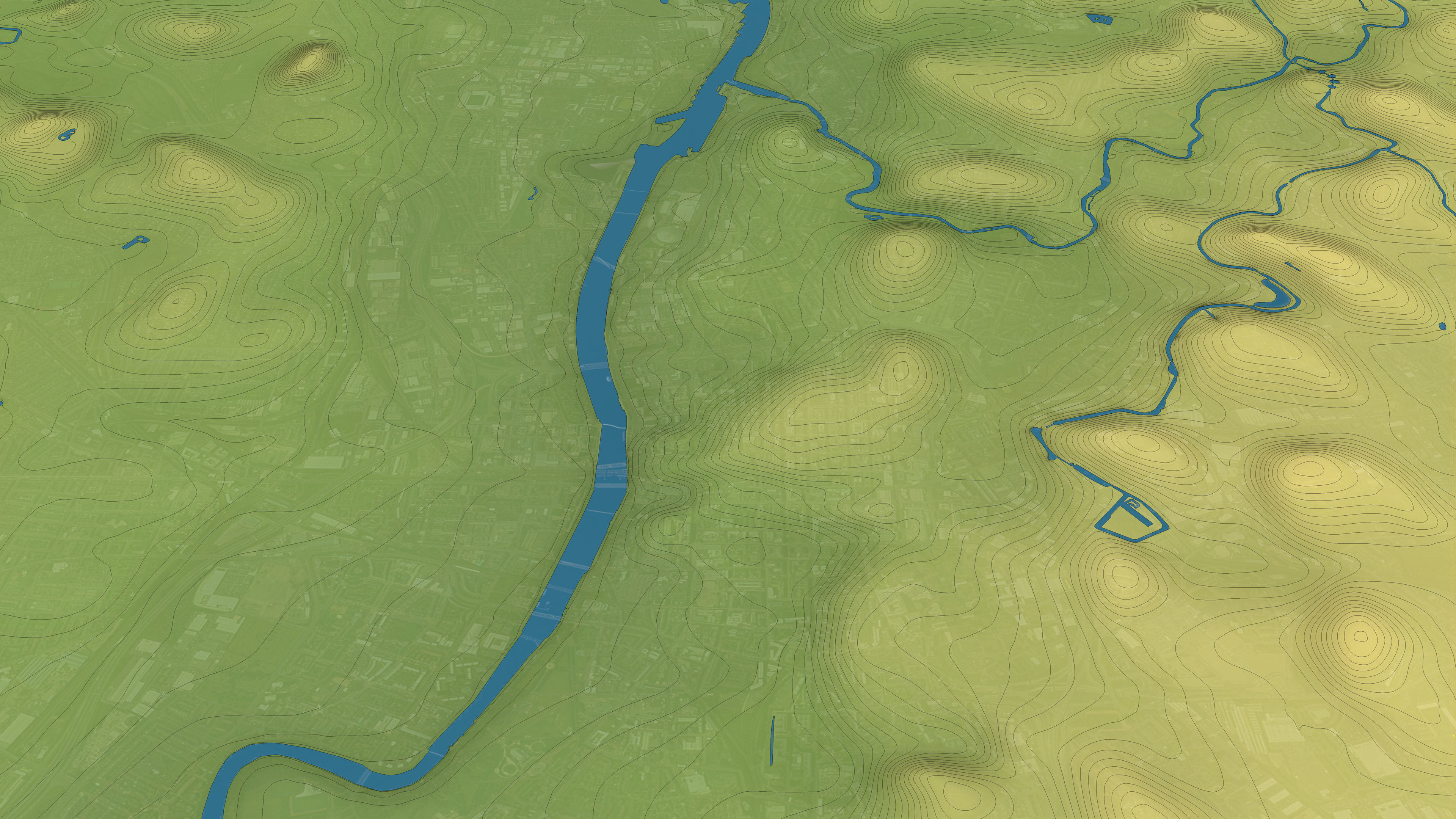 Glasgow - Topography Terrain 3D City 3D Model Collection_24