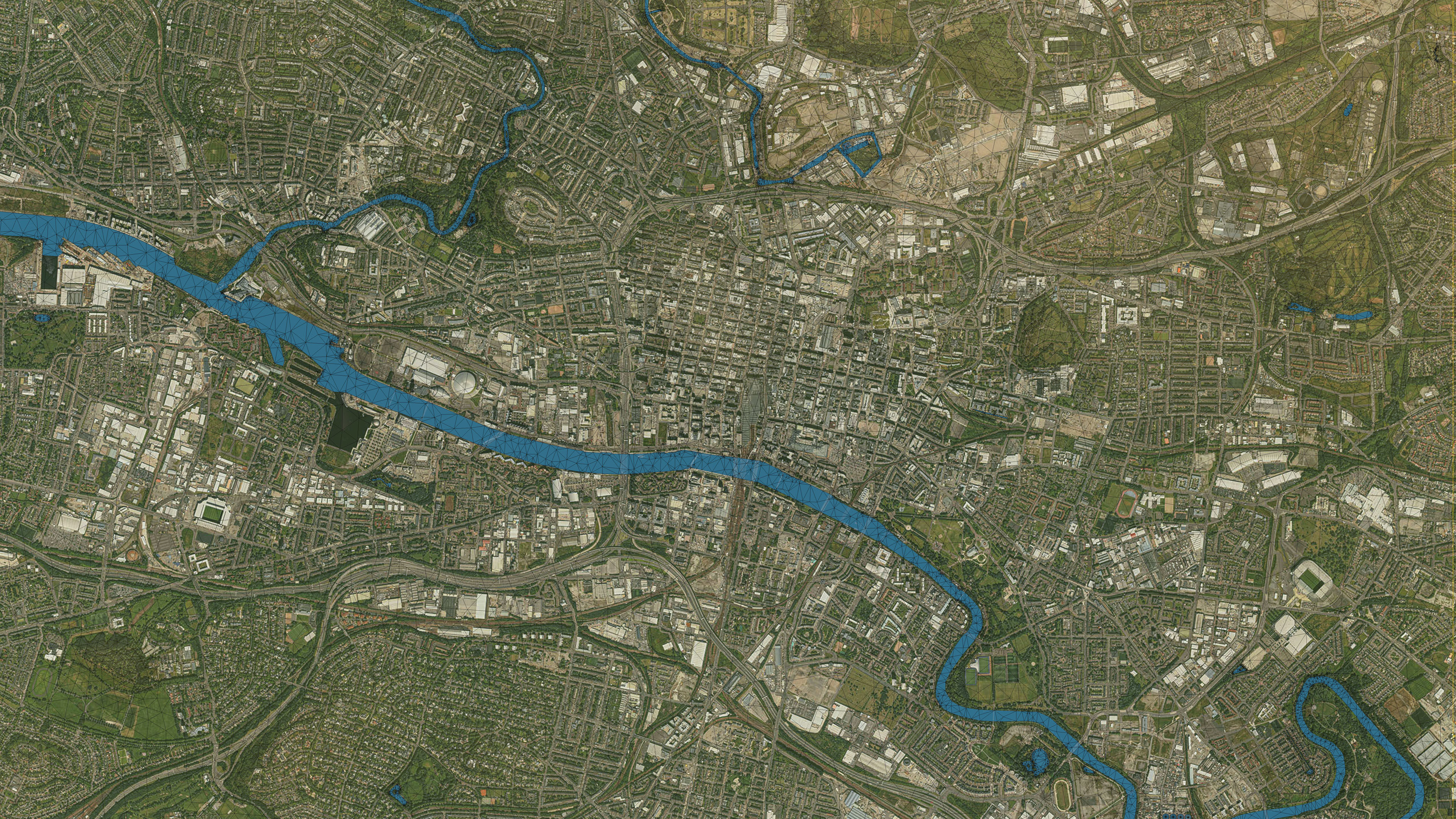 Glasgow - Topography Terrain 3D City 3D Model Collection_26