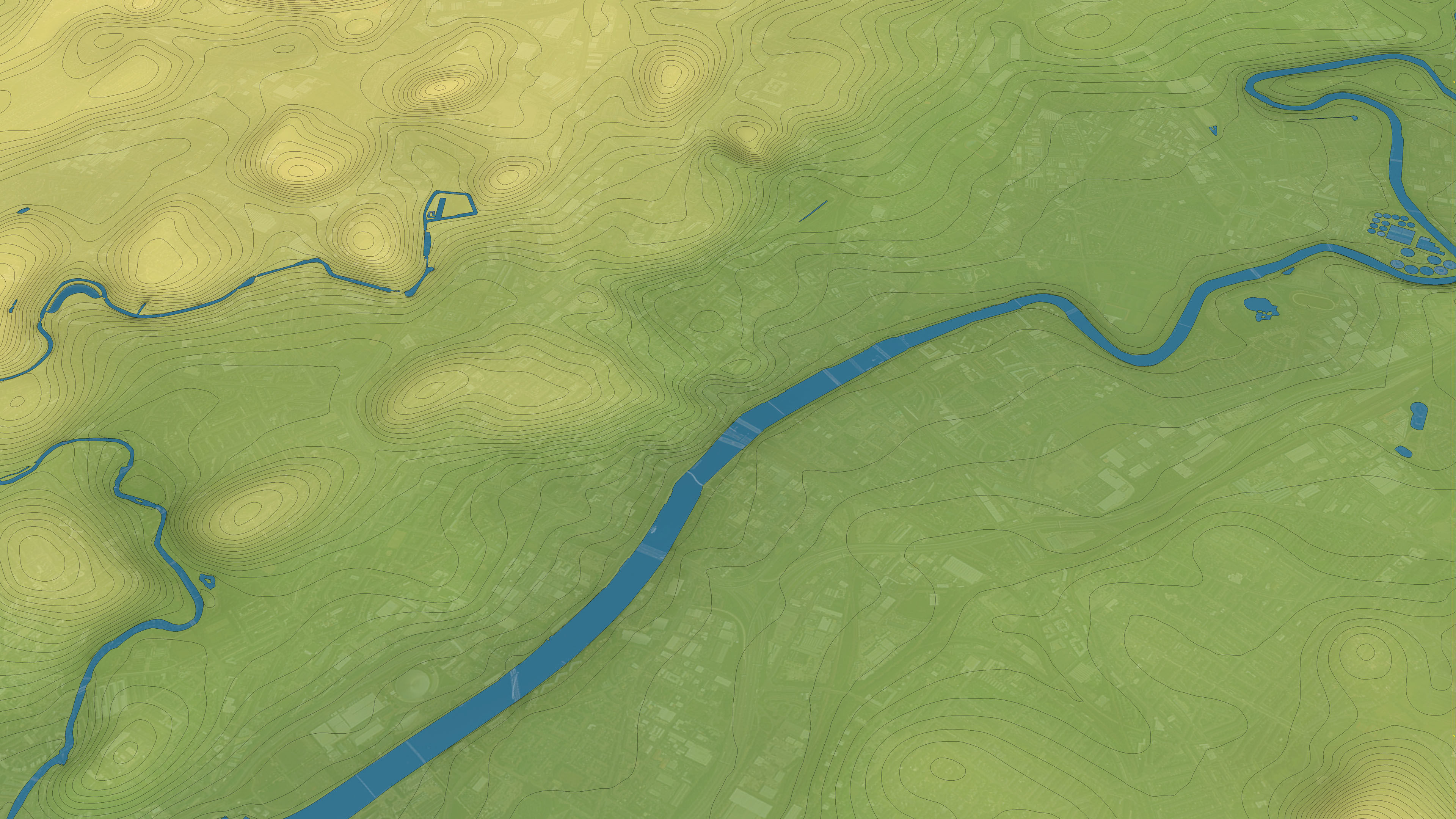 Glasgow - Topography Terrain 3D City 3D Model Collection_8