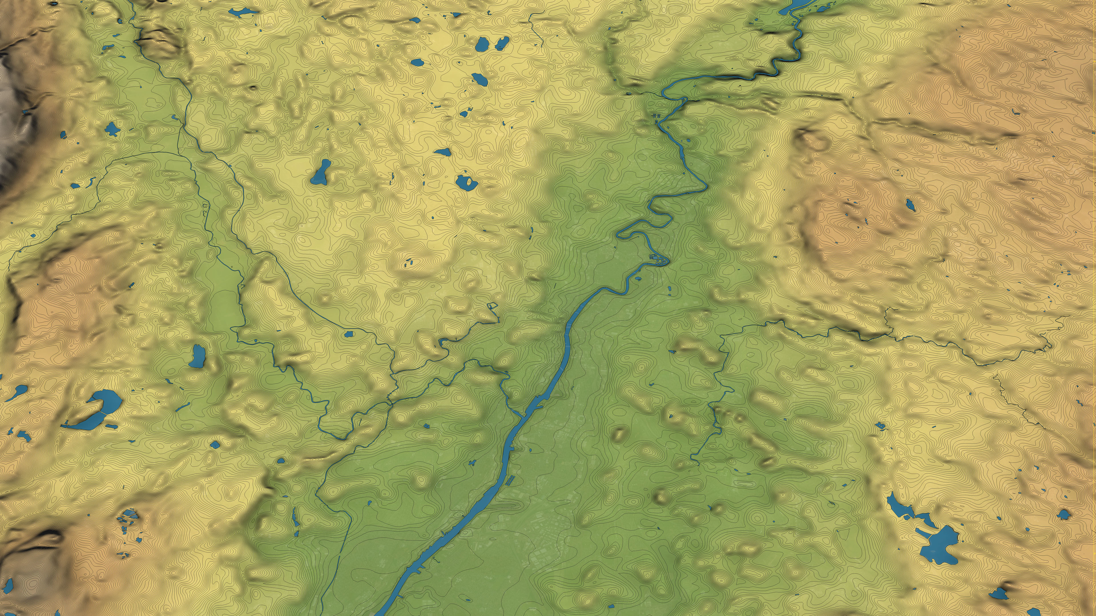 Glasgow - Topography Terrain 3D City 3D Model Collection_39
