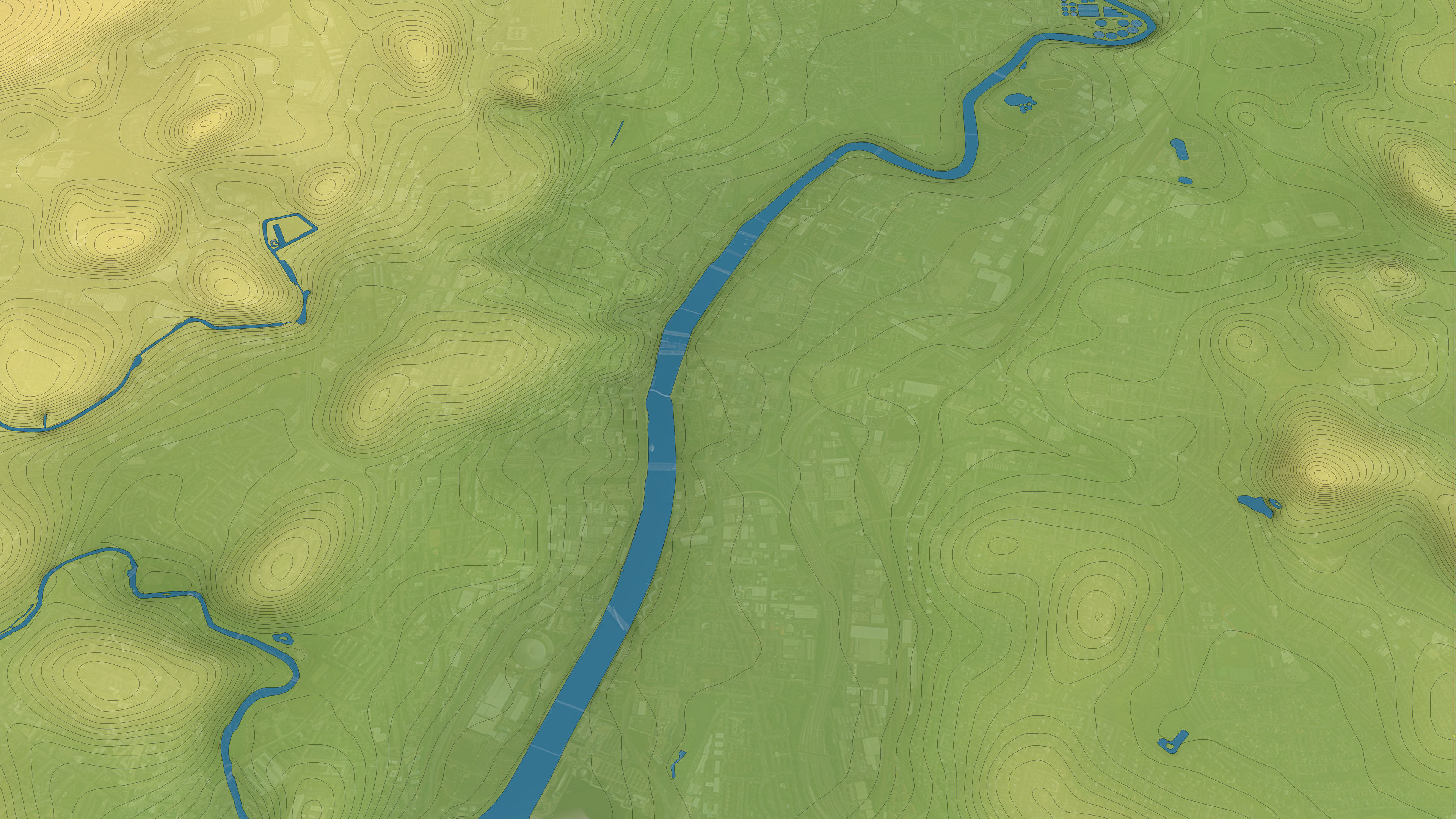 Glasgow - Topography Terrain 3D City 3D Model Collection_12