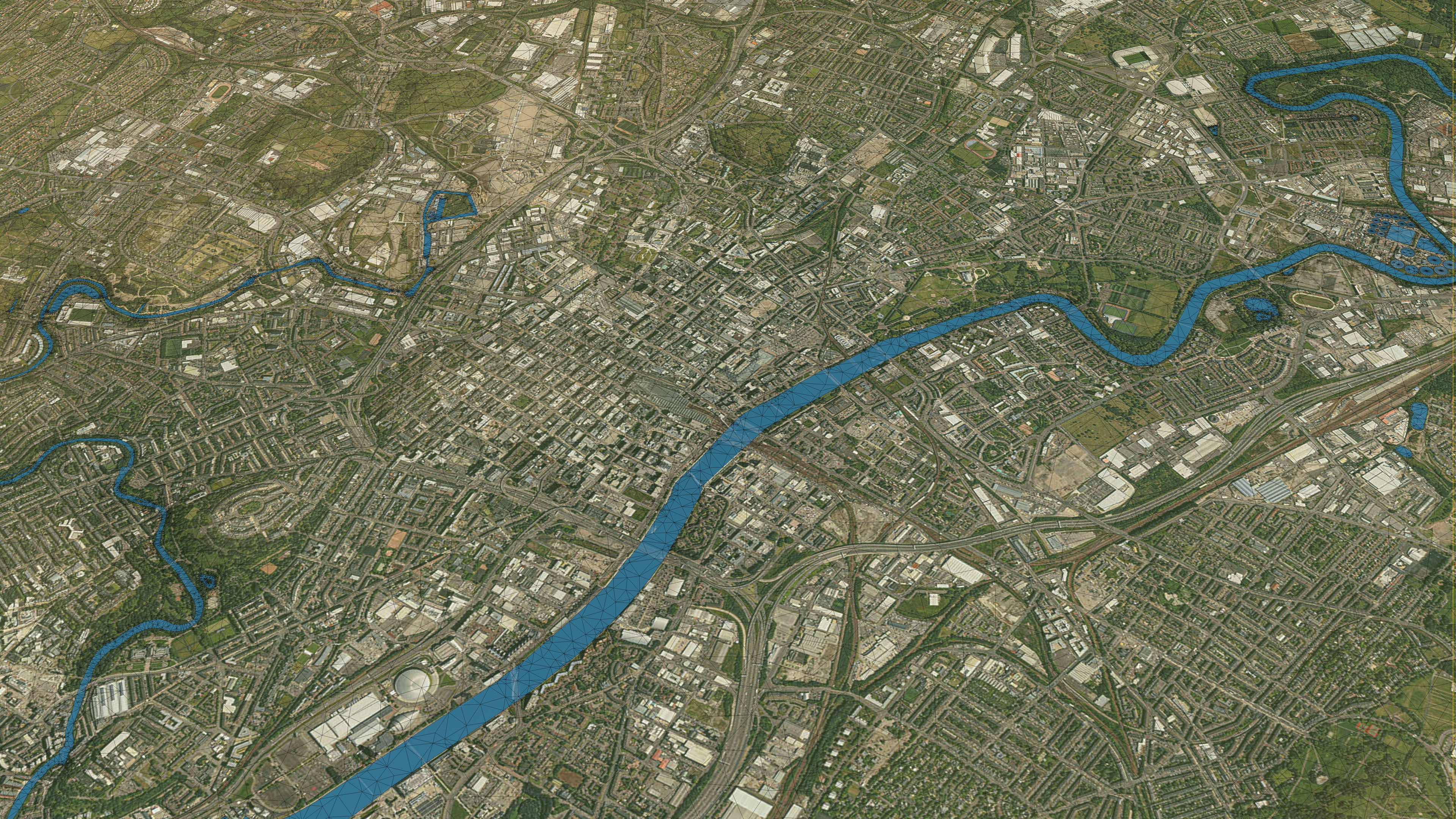 Glasgow - Topography Terrain 3D City 3D Model Collection_6