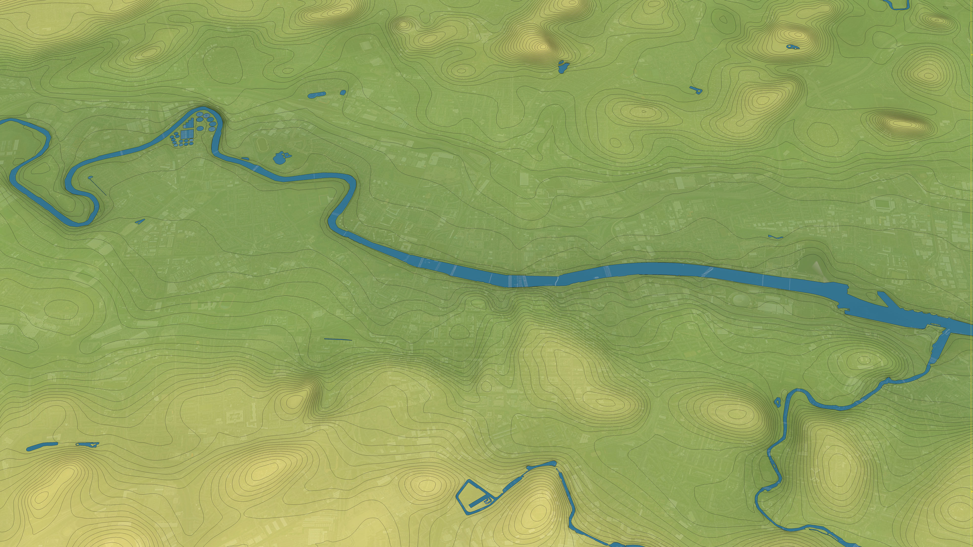 Glasgow - Topography Terrain 3D City 3D Model Collection_20