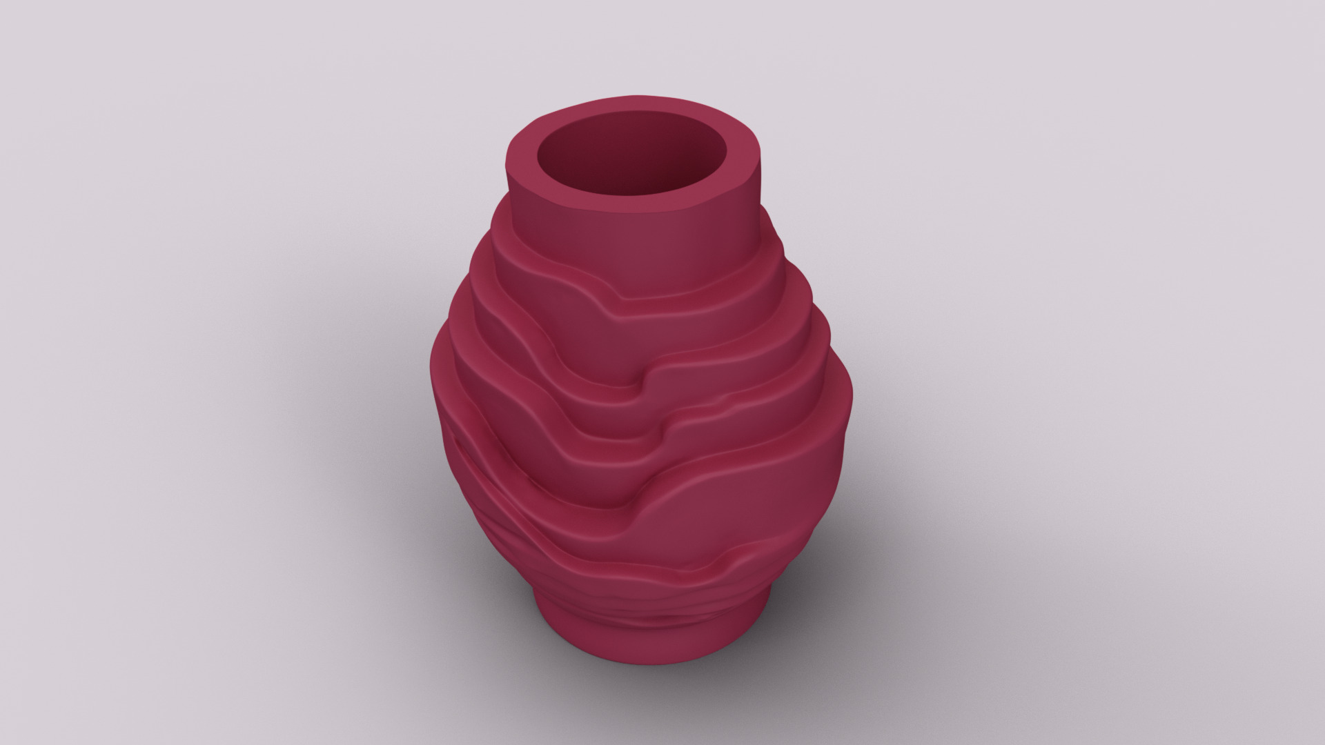 Travertine-Inspired Vase 3D print model_5