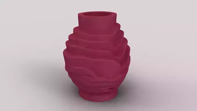 Travertine-Inspired Vase