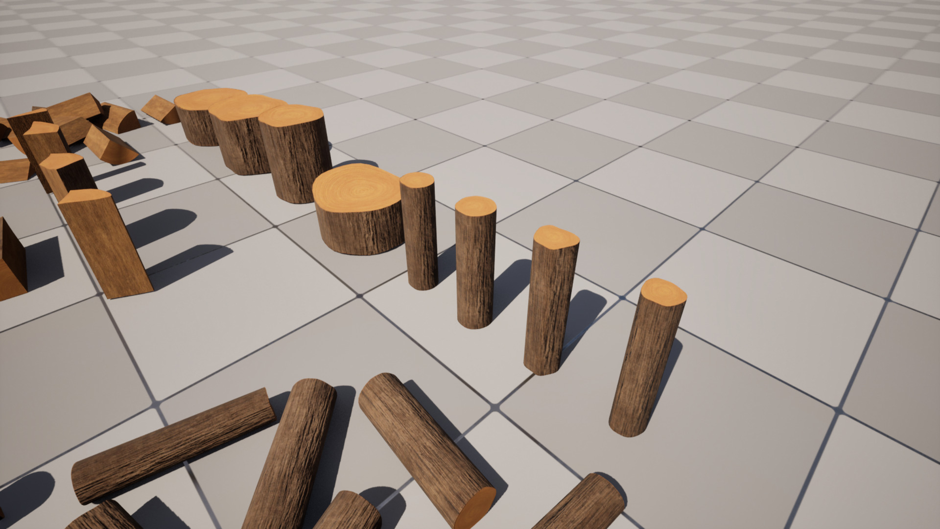 Firewood  Low-poly 3D model_3