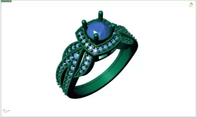 Jewelry 3D Models with render and 3dm  stl - R-3896