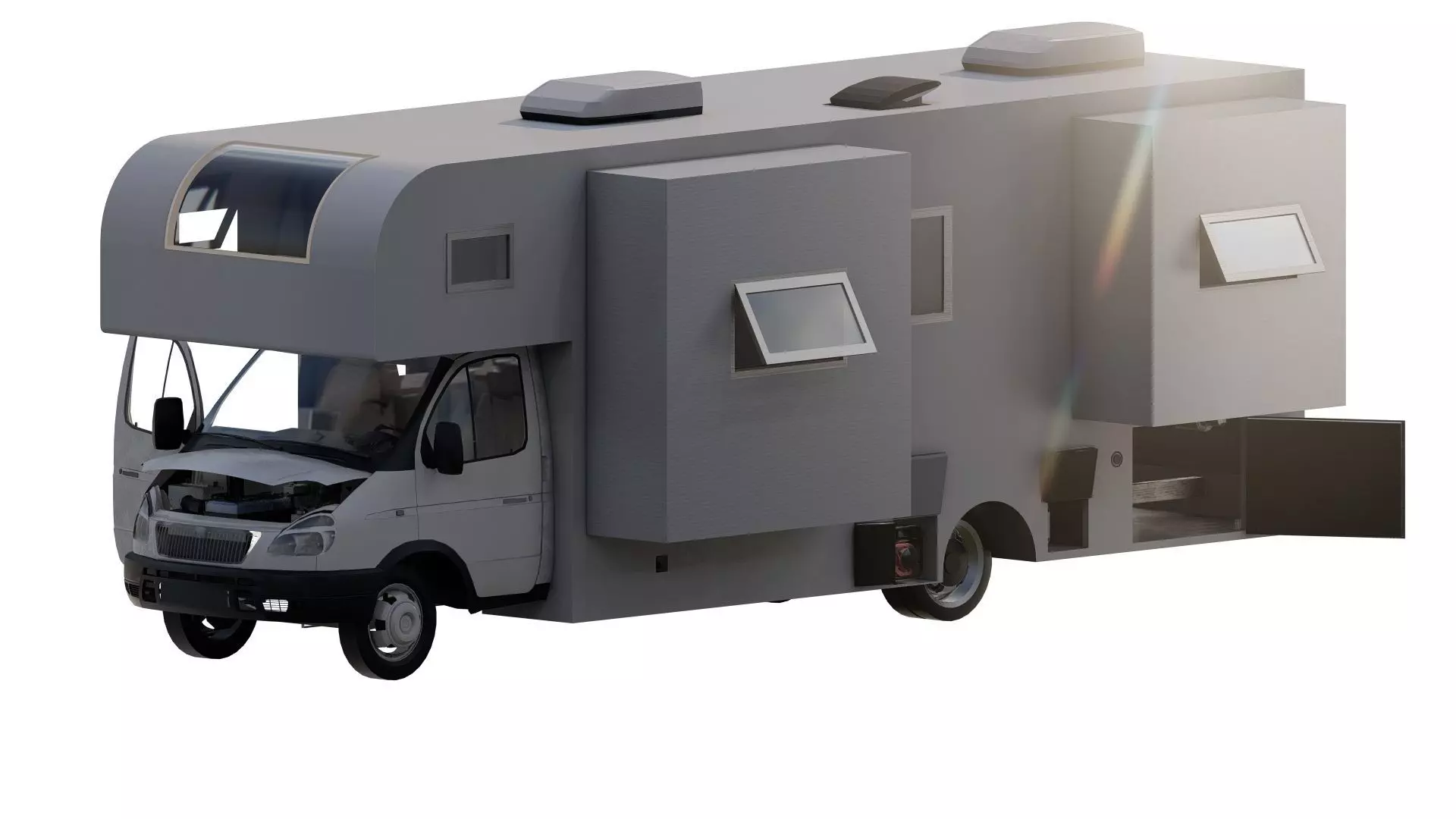Detailed Generic MotorHome 3D model_0