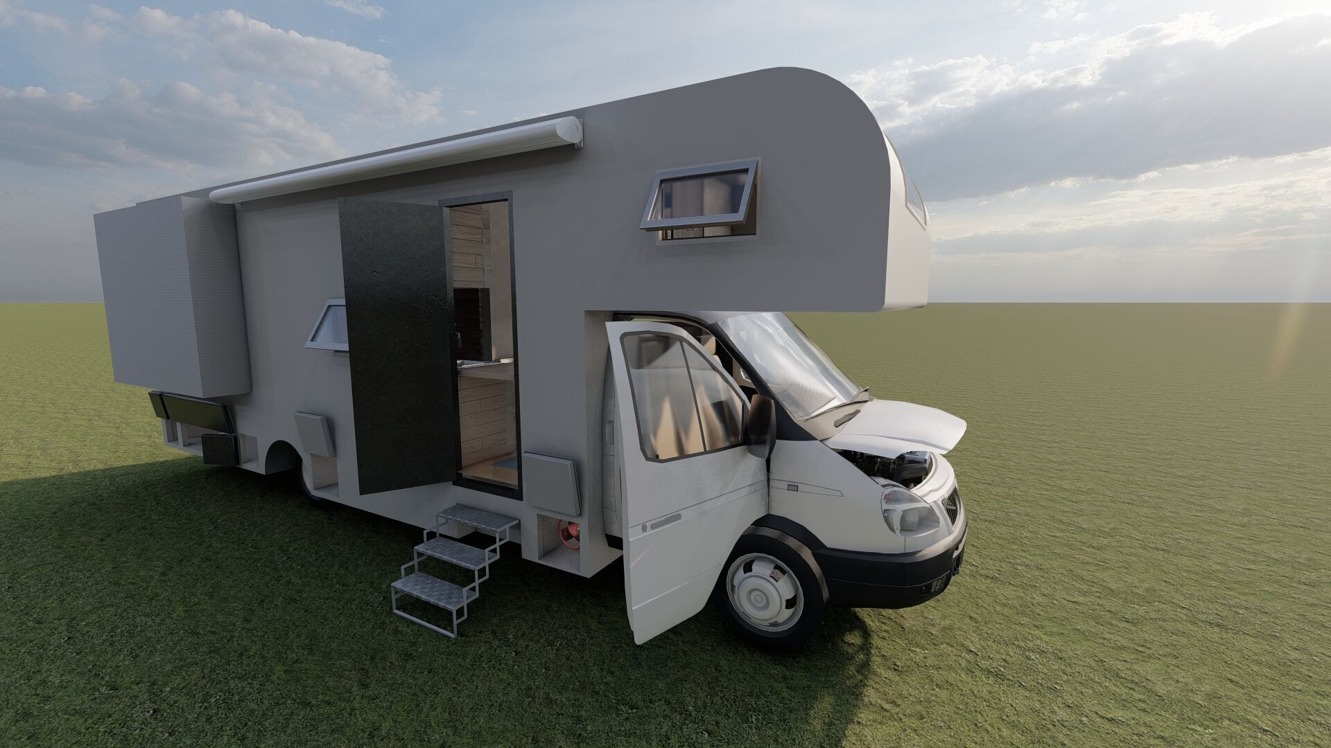 Detailed Generic MotorHome 3D model_6