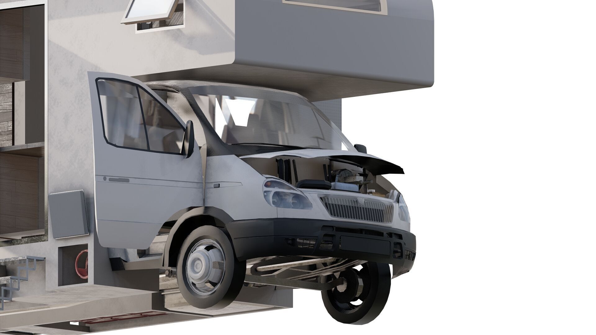 Detailed Generic MotorHome 3D model_5
