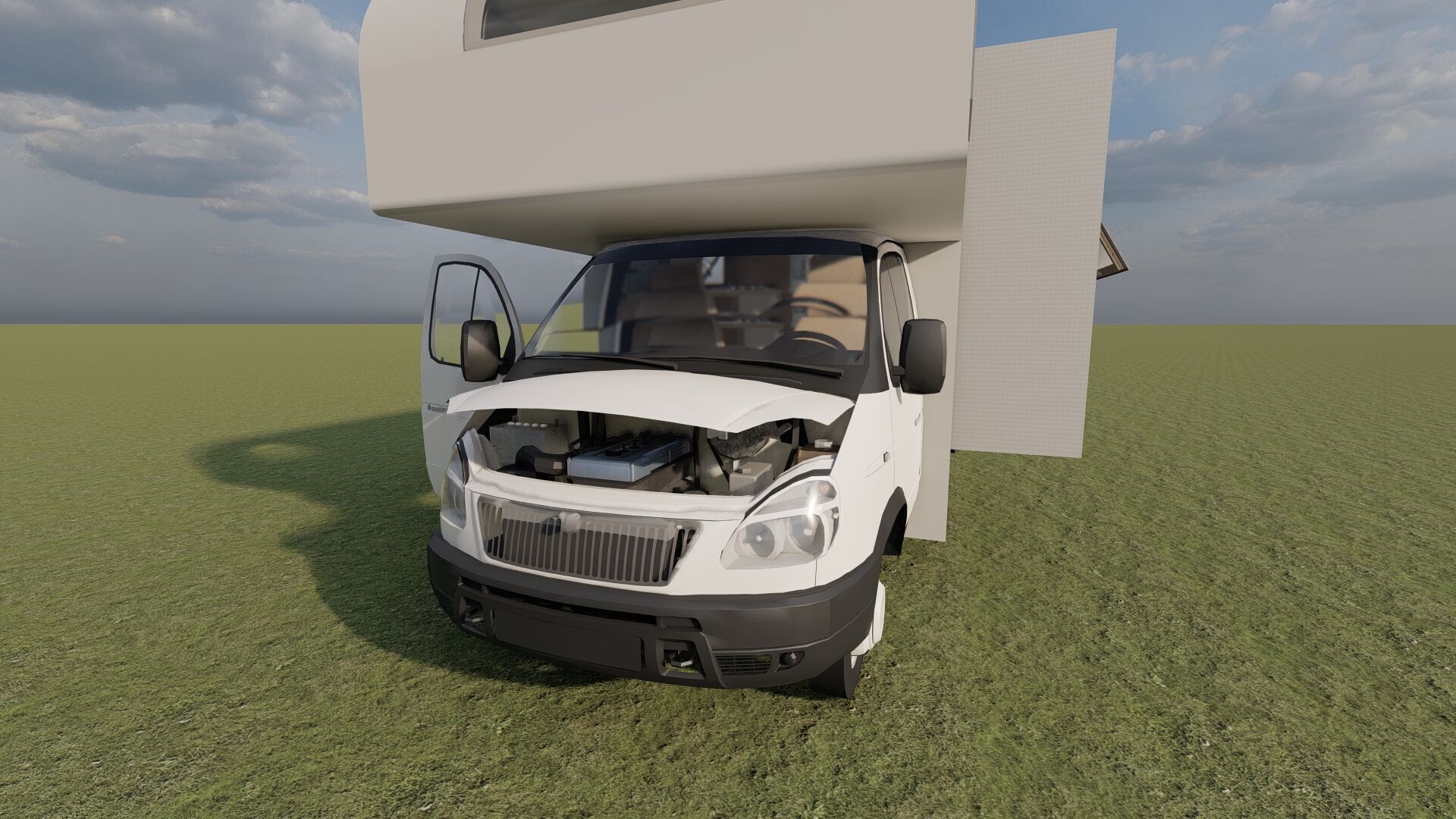 Detailed Generic MotorHome 3D model_8
