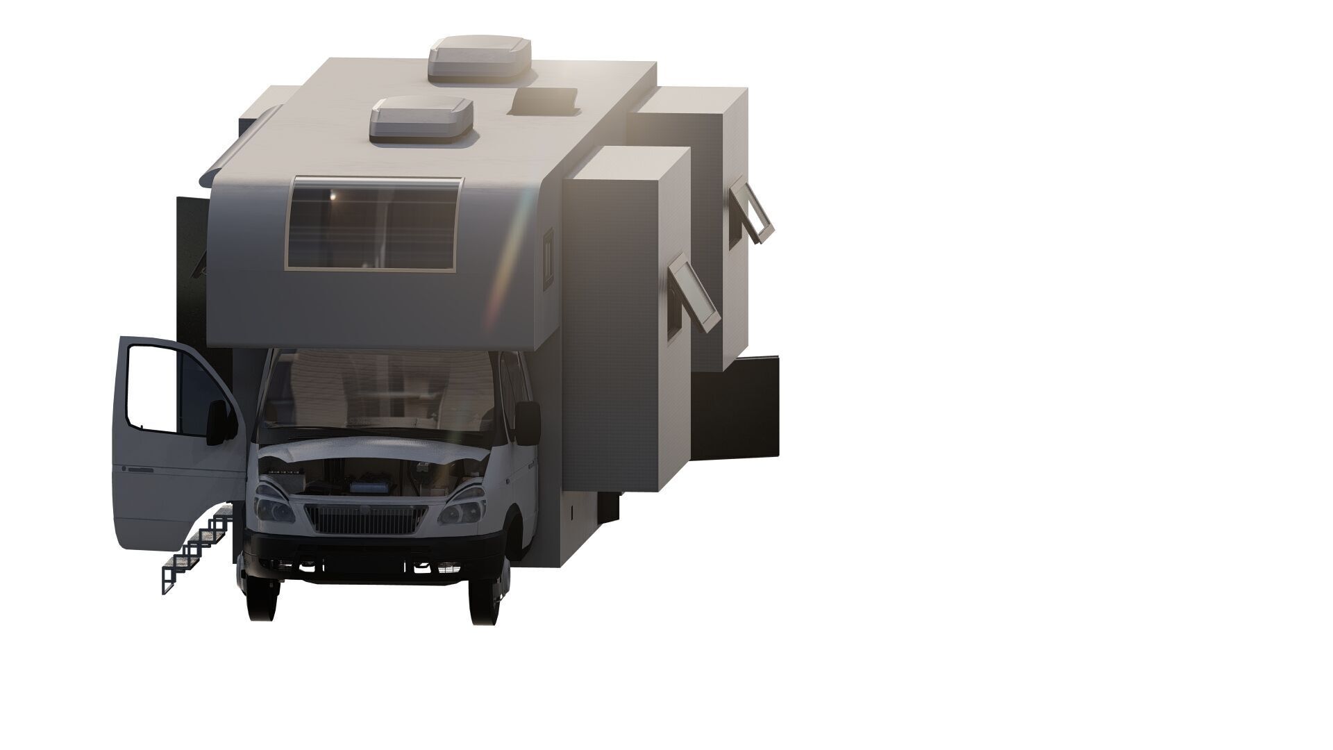Detailed Generic MotorHome 3D model_1