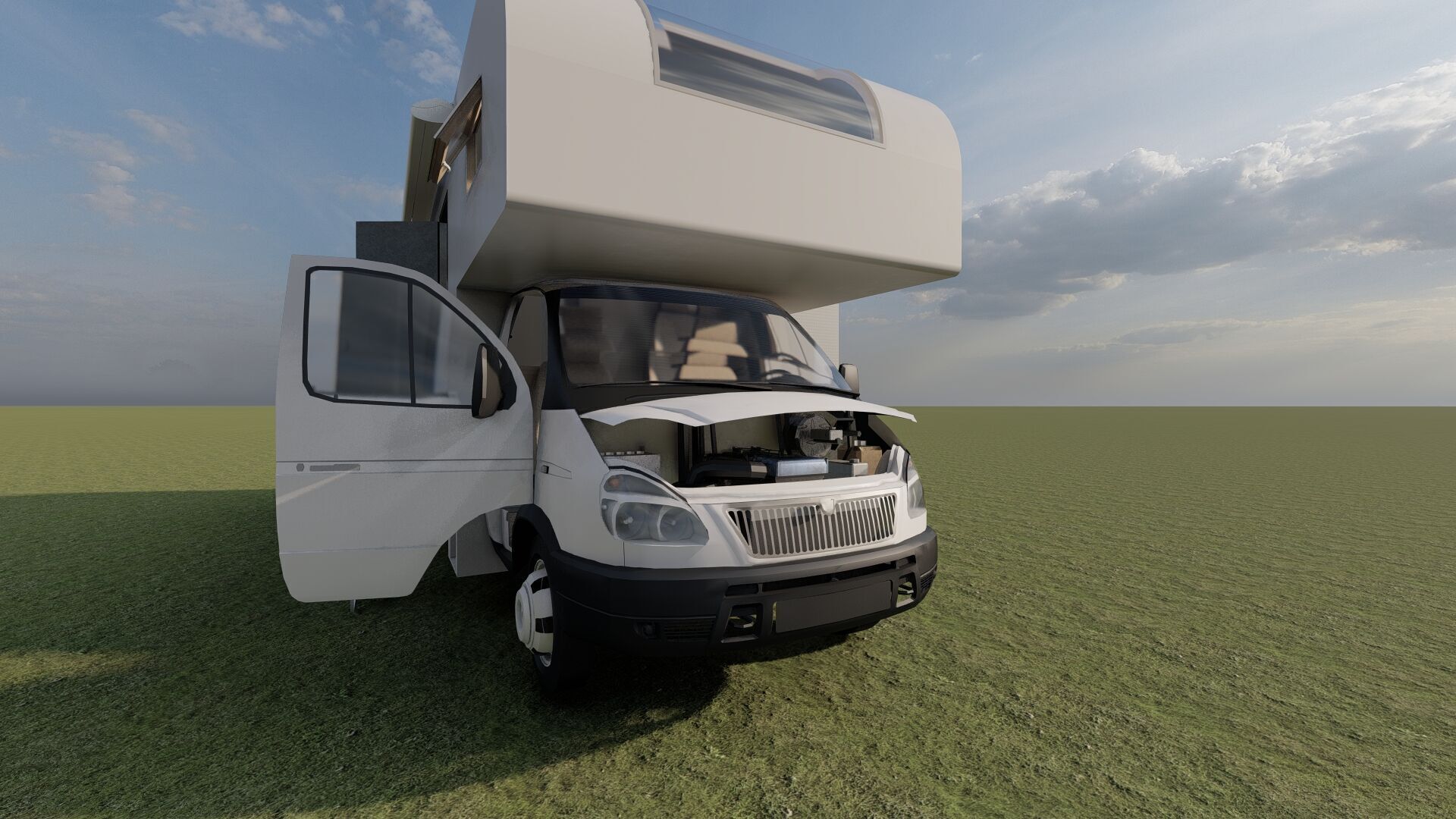 Detailed Generic MotorHome 3D model_7