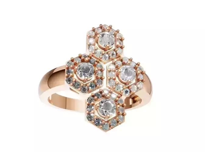 Jewelry 3D Models with render and 3dm  stl -R-3898