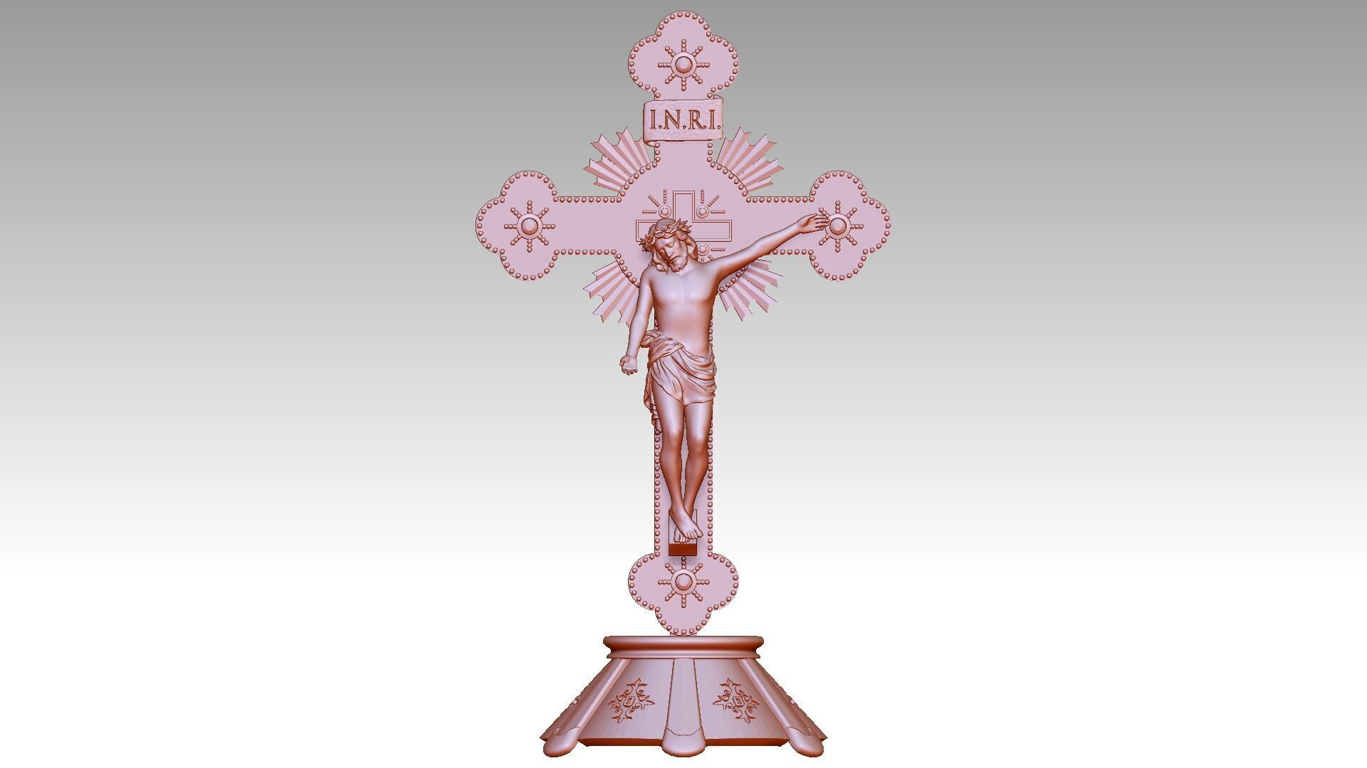 Jesus Christ on Cross 2 3D print model_7