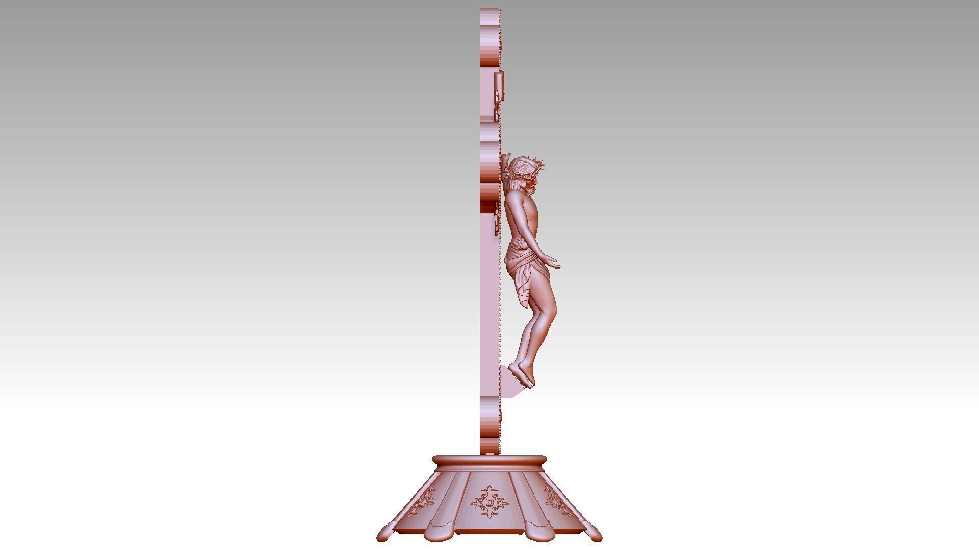 Jesus Christ on Cross 2 3D print model_3
