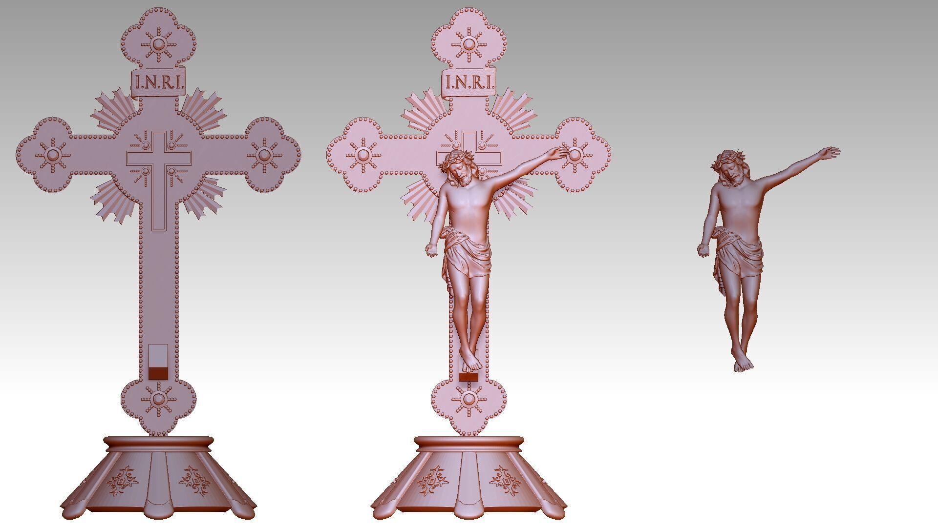 Jesus Christ on Cross 2 3D print model_6