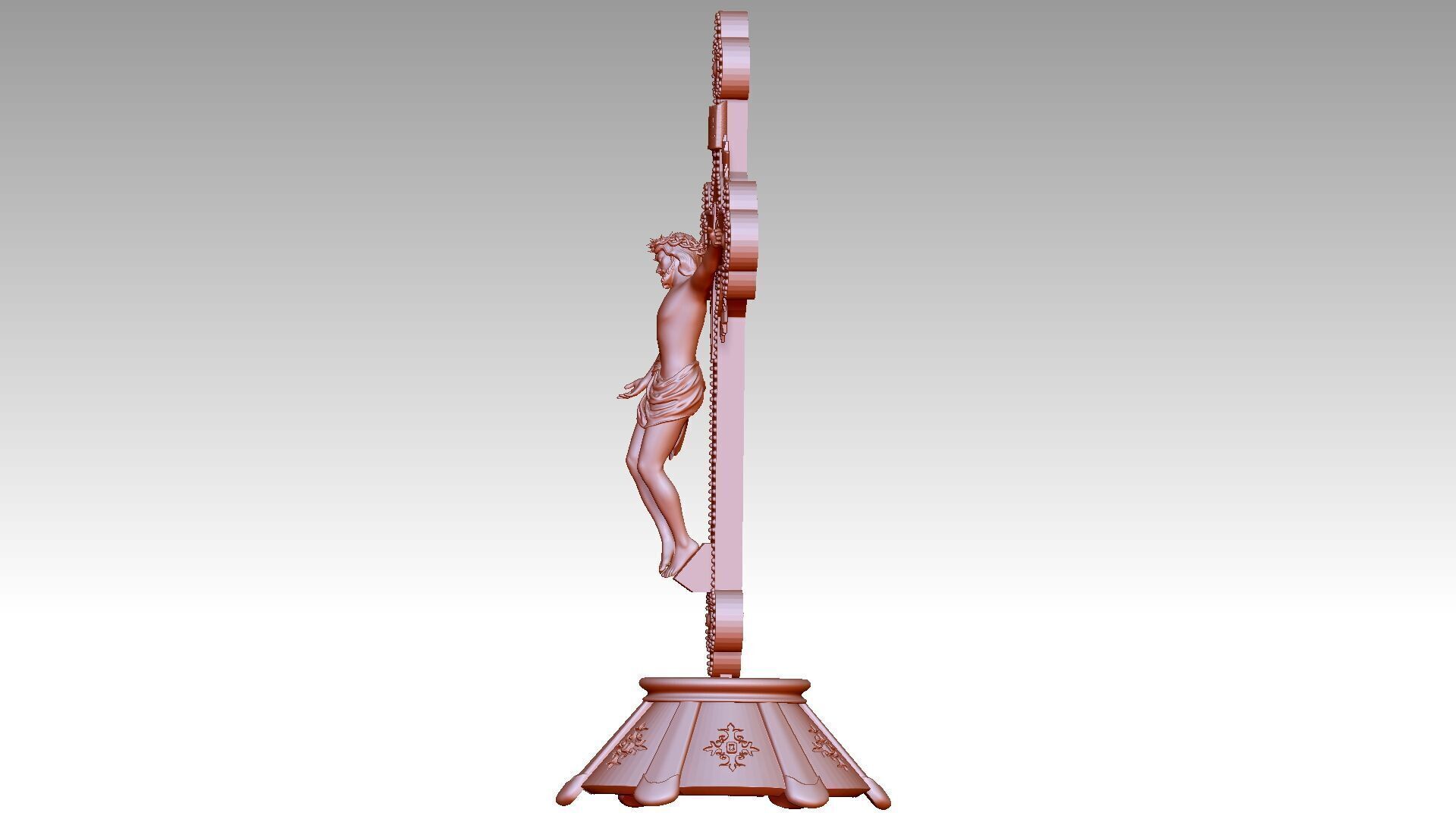 Jesus Christ on Cross 2 3D print model_1