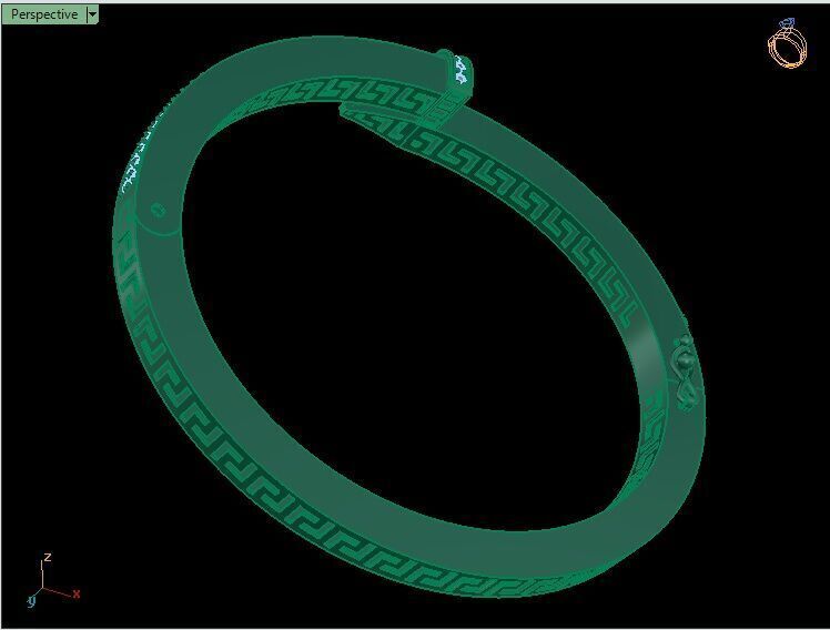 Bracelet 0016 3D print model_13
