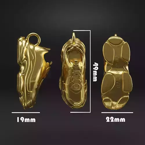 3D Shoe Pendant  Balenciaga Triple S 3D print model