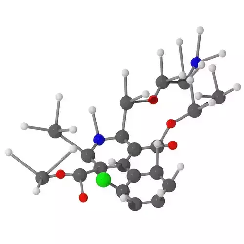 Amlodipine Molecular Structure 3D print model