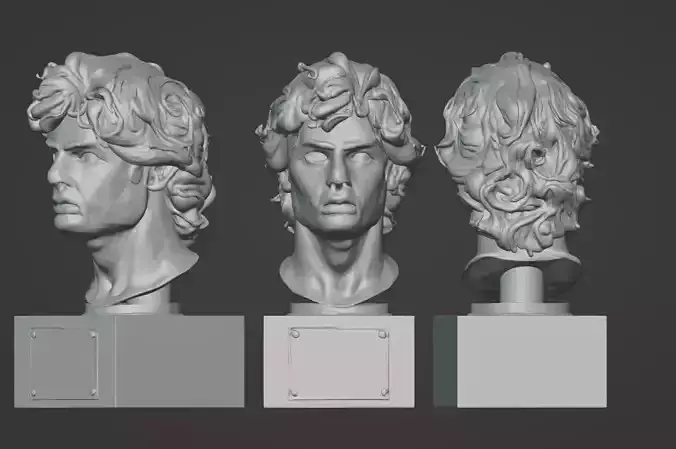 Ayrton Senna Legend Bust 3D print model