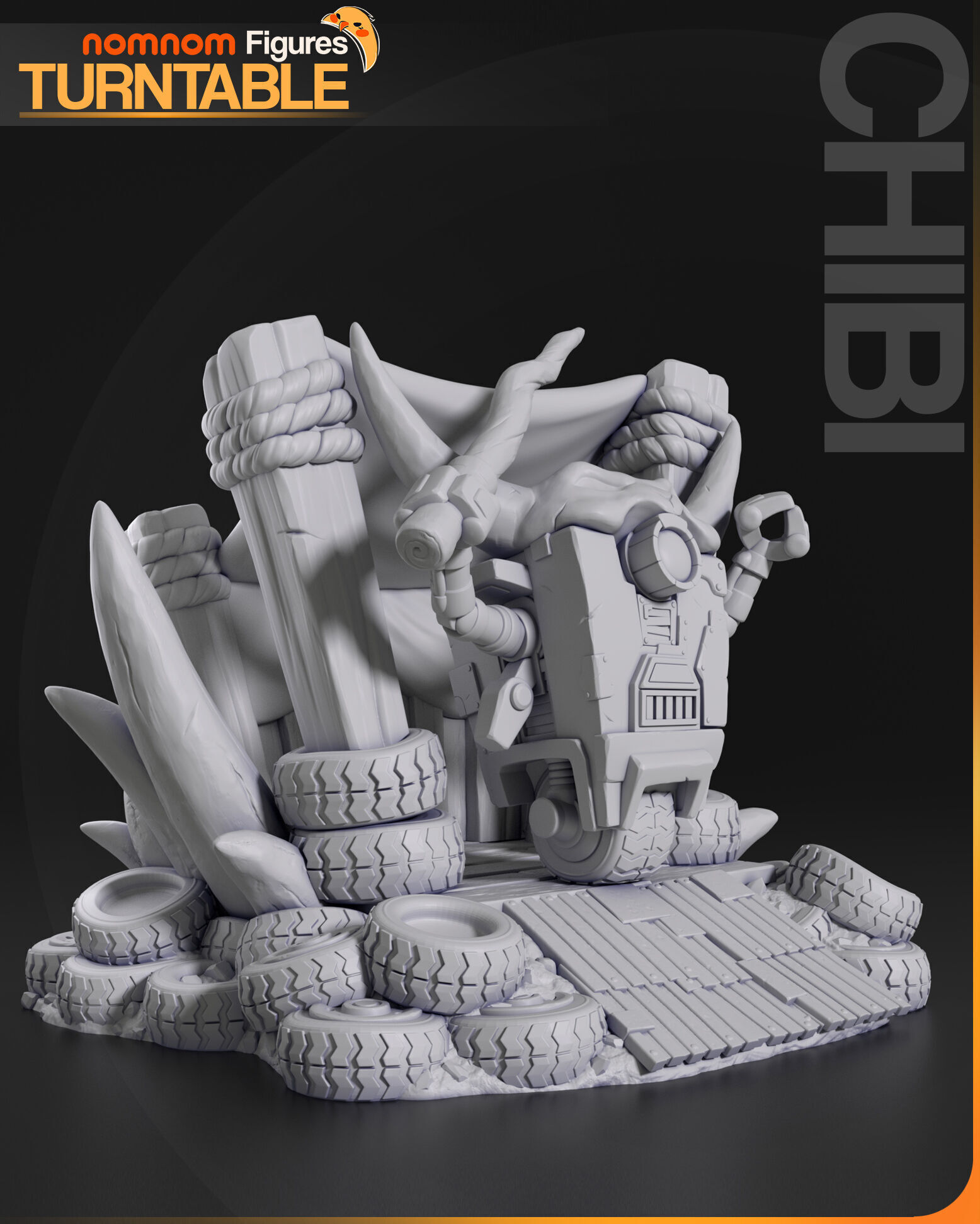 Chibi Scrabblet 3D print model_3