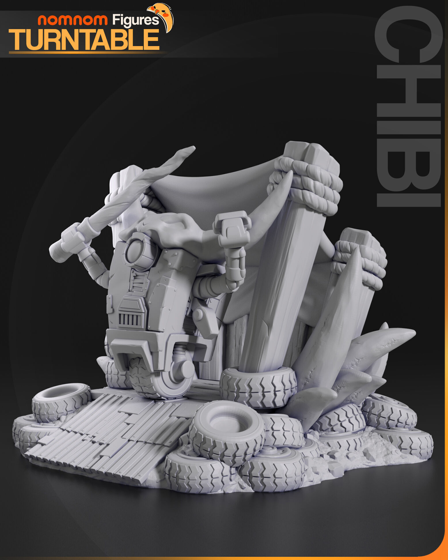 Chibi Scrabblet 3D print model_4